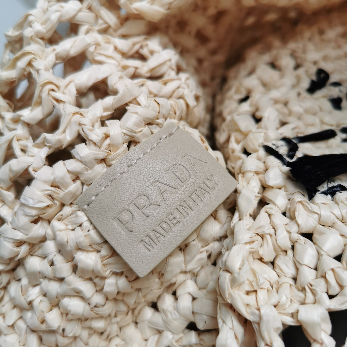 Prada 1BG393 Raffia Tote Bags Size 36*38*3cm