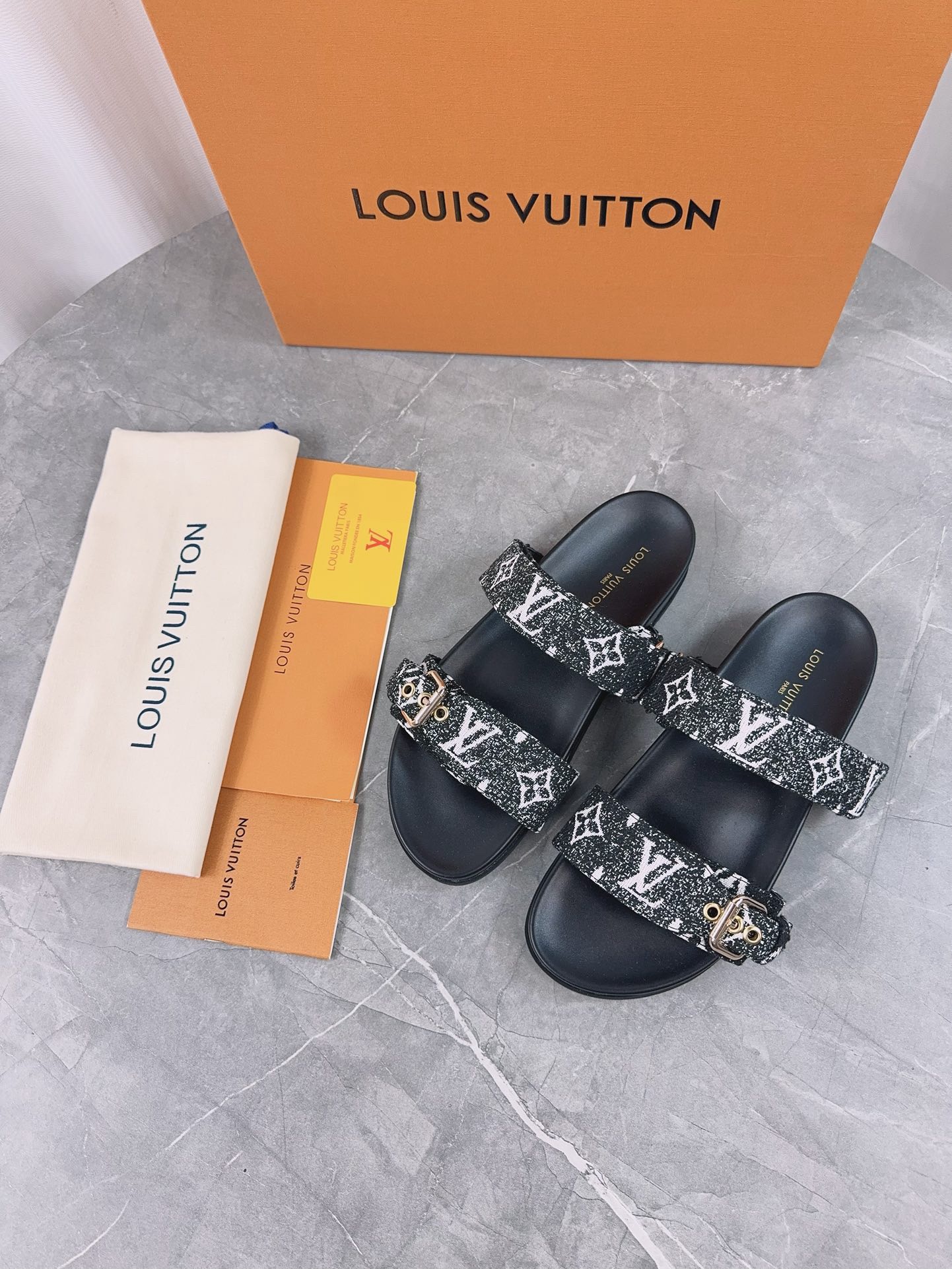 Louis Vuitton Pool Pillow Flat Comfort Slippers Size 36-46