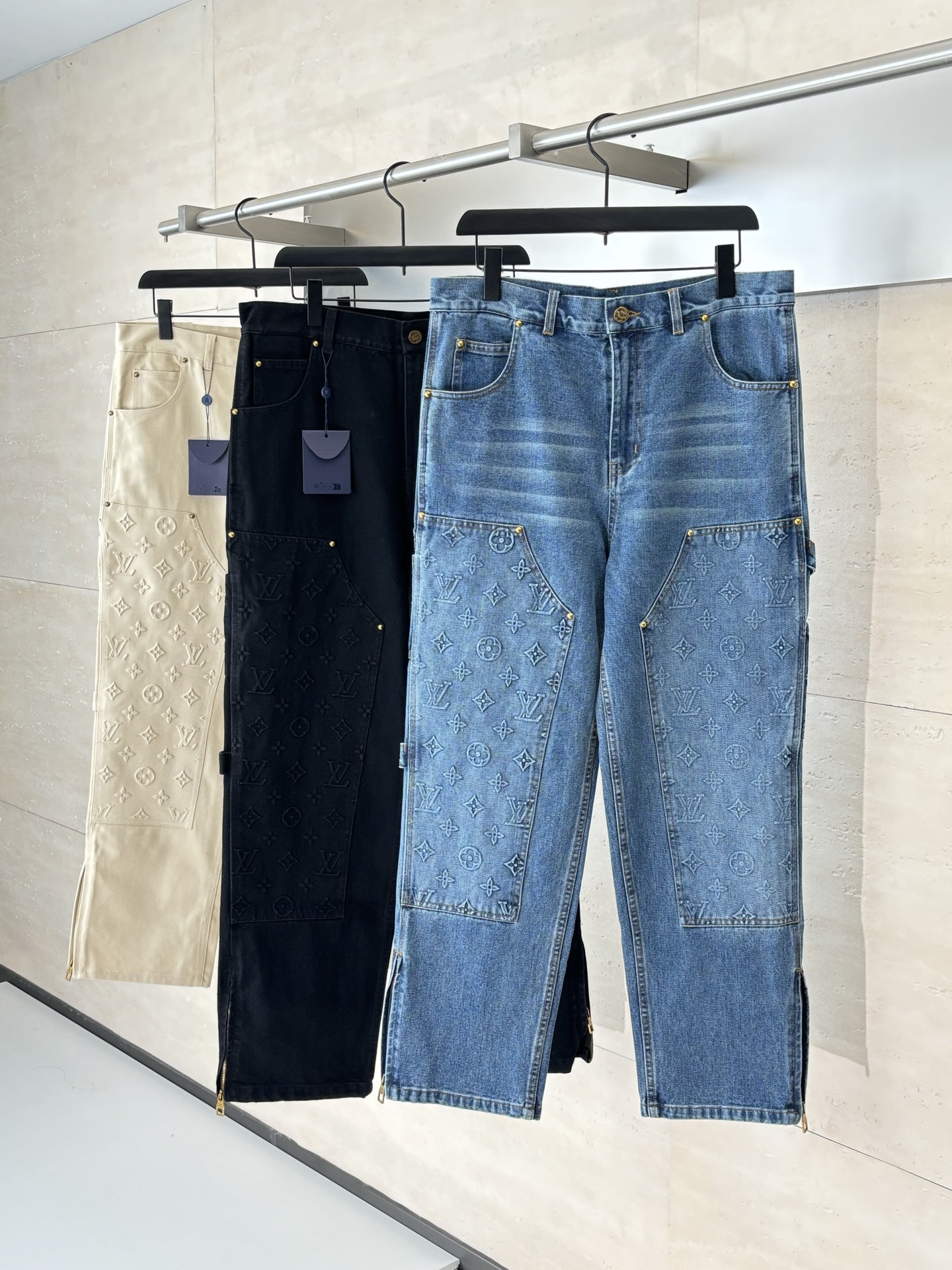 Louis Vuitton Unisex Jeans Size S-XL