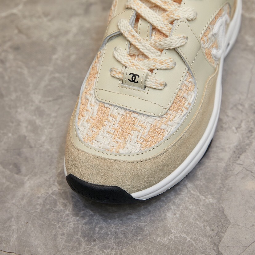 Chanel 2024 New Coton Tweed Sneaker Size 36-46