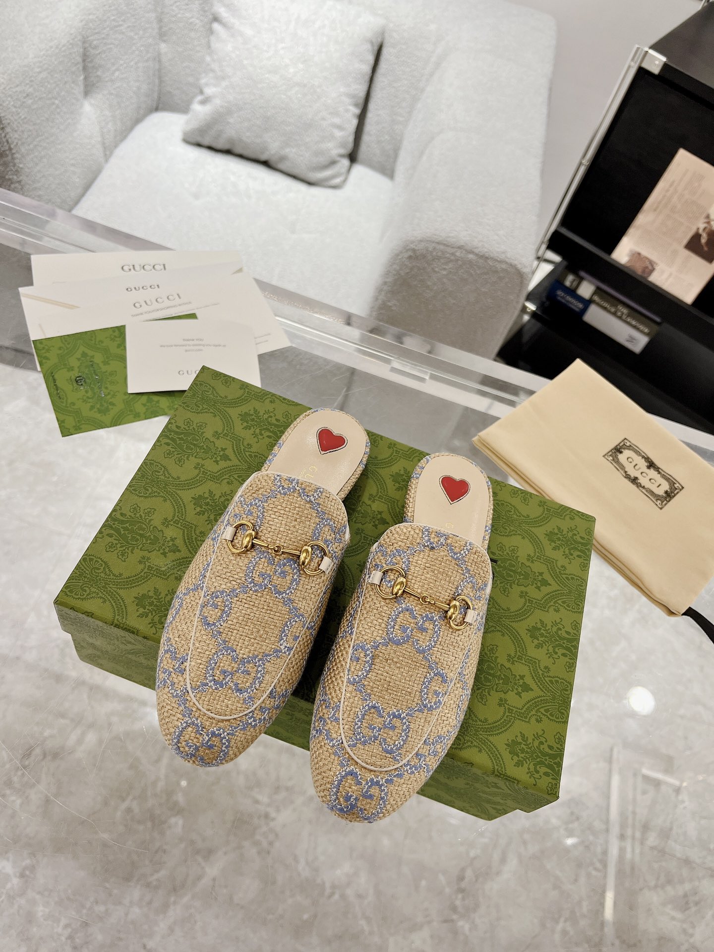 Gucci Princetown GG Slippers Size 35-40