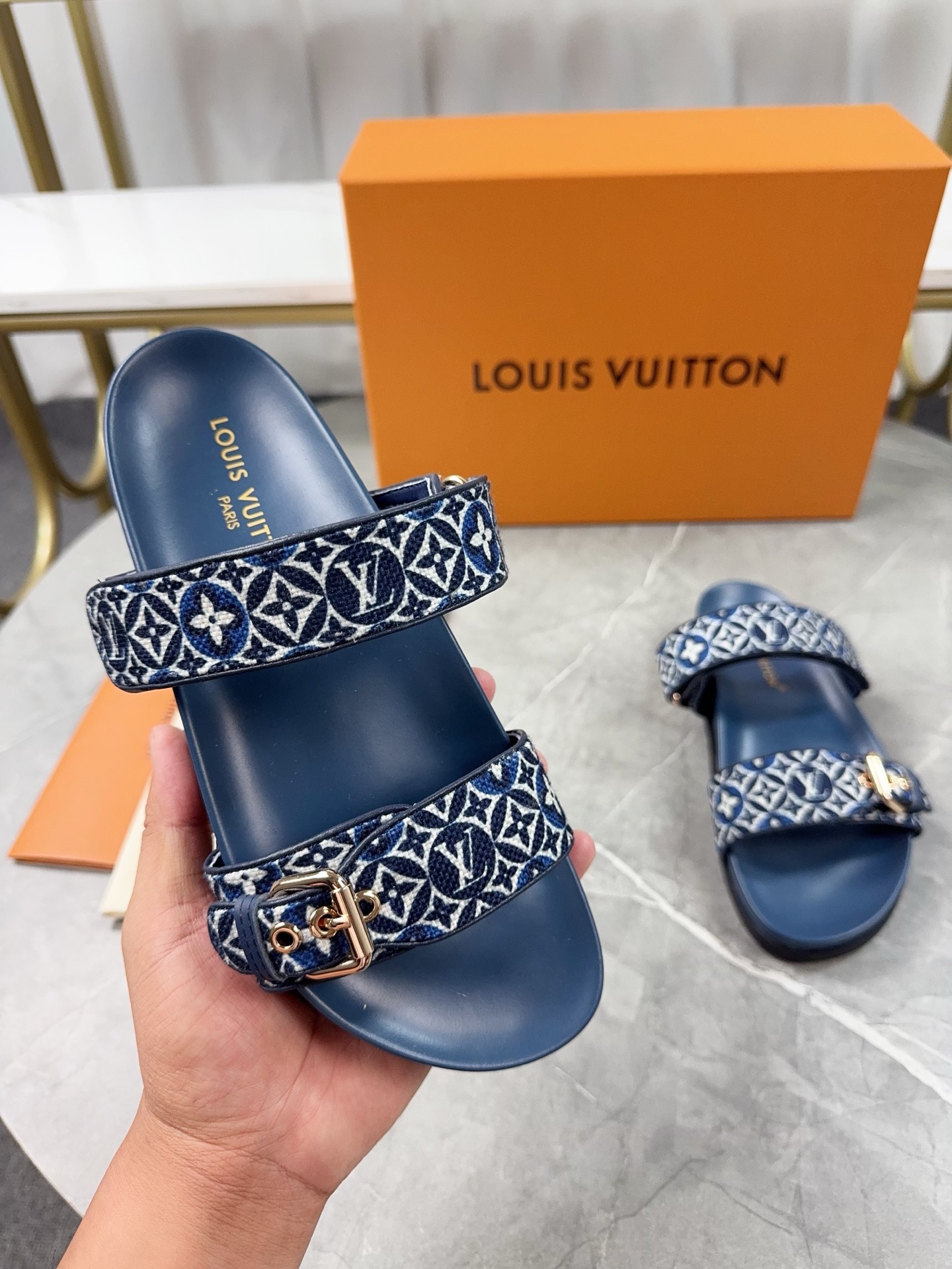 Louis Vuitton Pool Pillow Flat Comfort Slippers Size 36-46