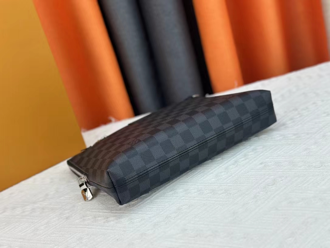 Louis Vuitton New Pouch Damier Graphite Clutch Bags Size 21*27*5cm