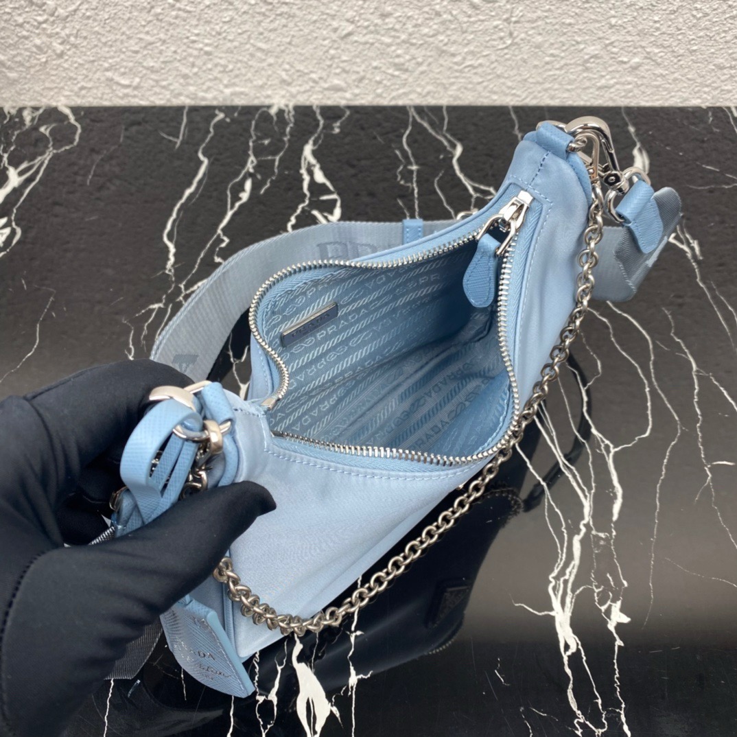 Prada 1BH204 Redition 2005 Women Bags Canvas 22*12*6cm