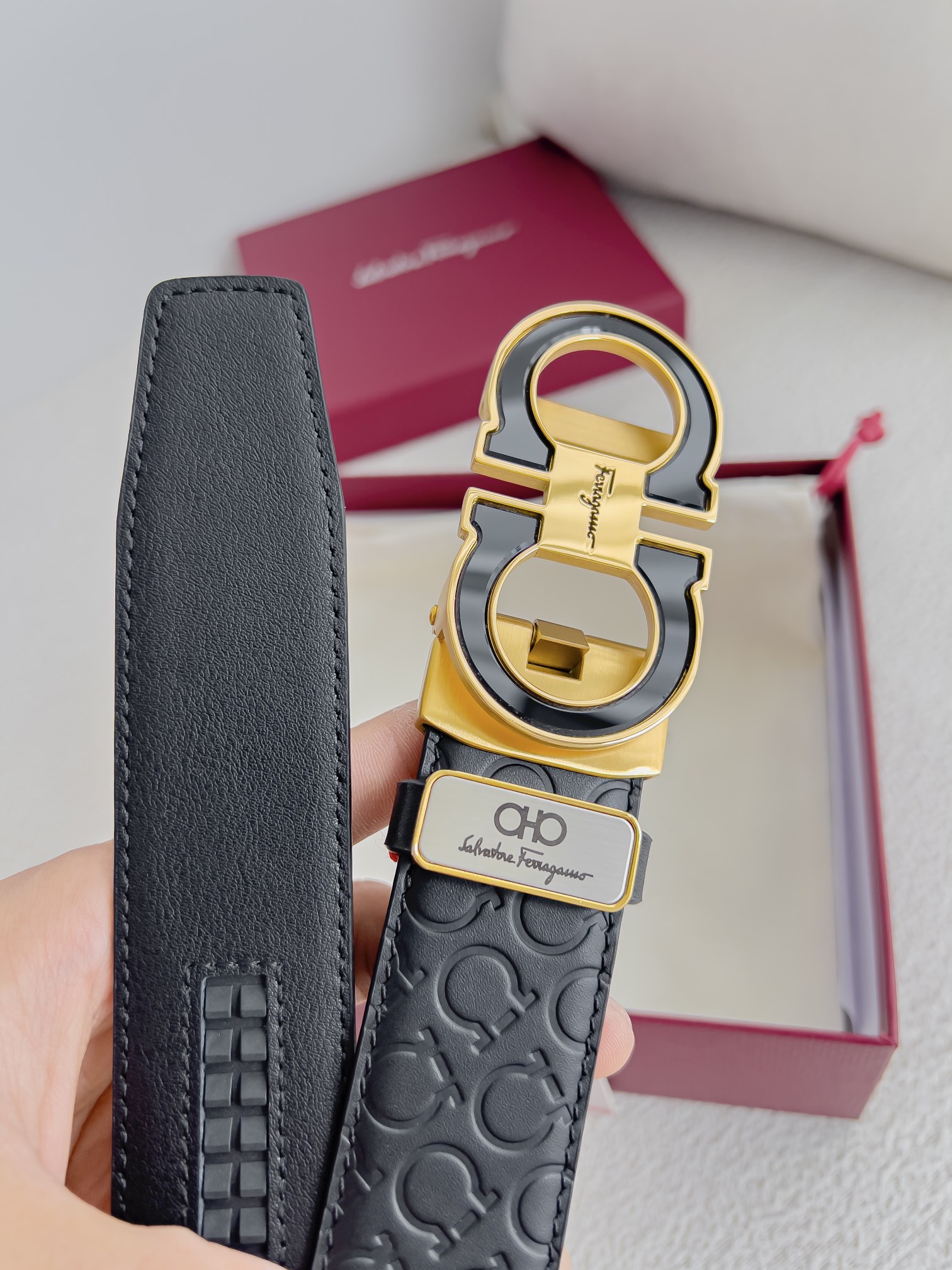 Ferragamo Men Belt Width 3.5cm