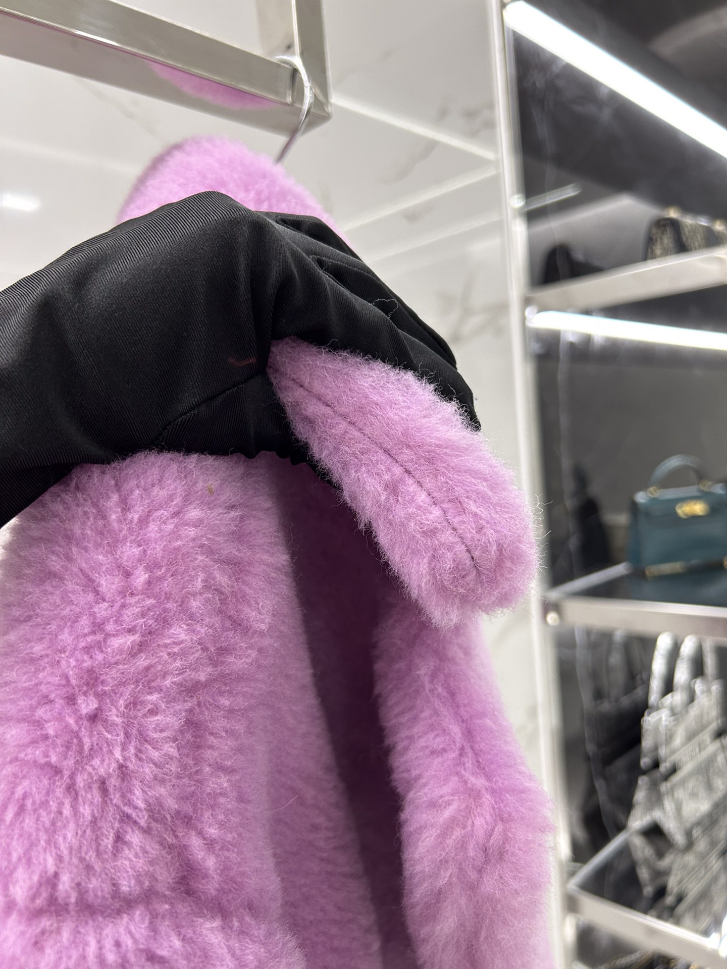 Max Mara Teddy fur long coat Size XS-M