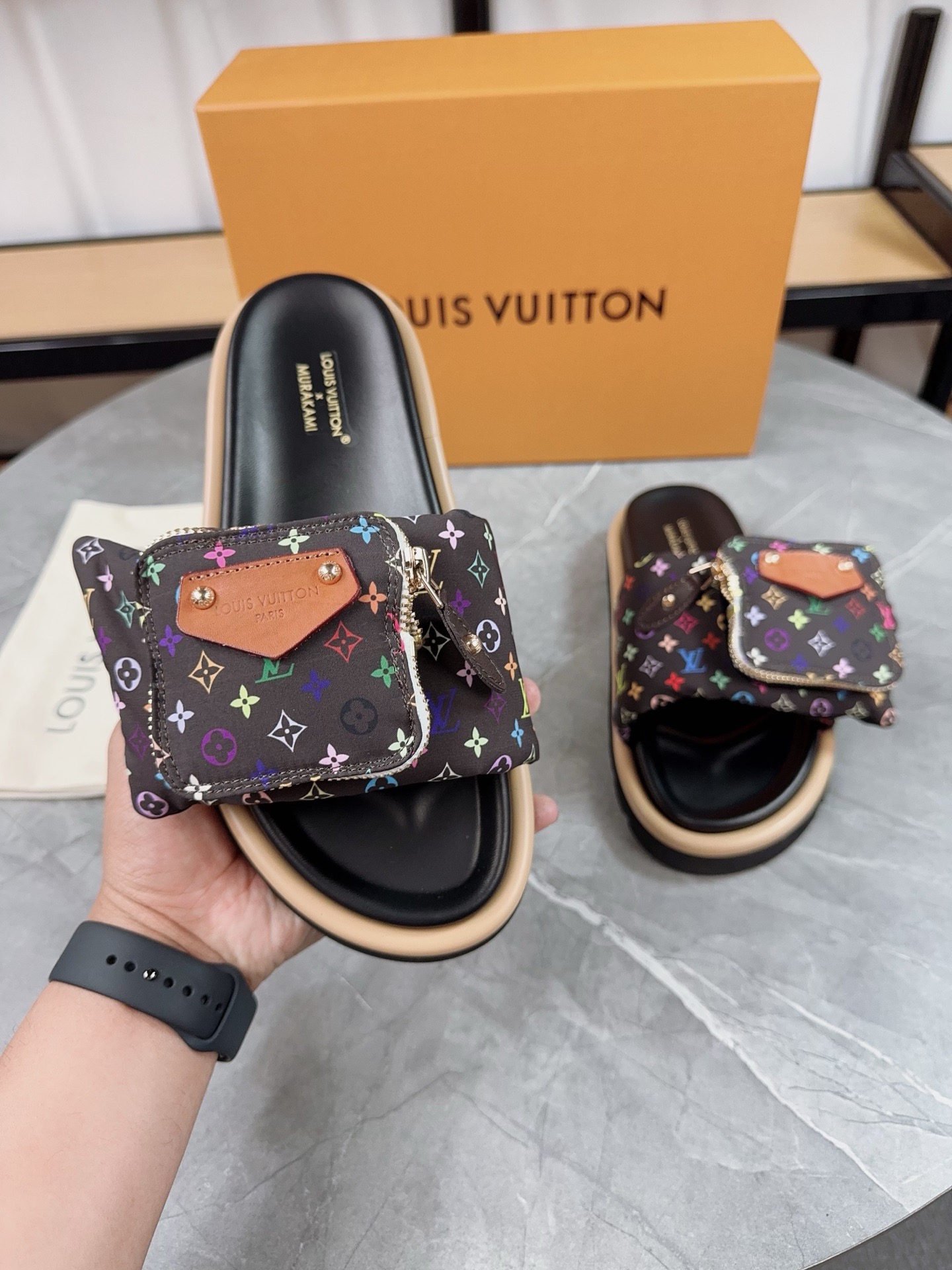 Louis Vuitton Pool Pillow Flat Comfort Slippers Size 36-46