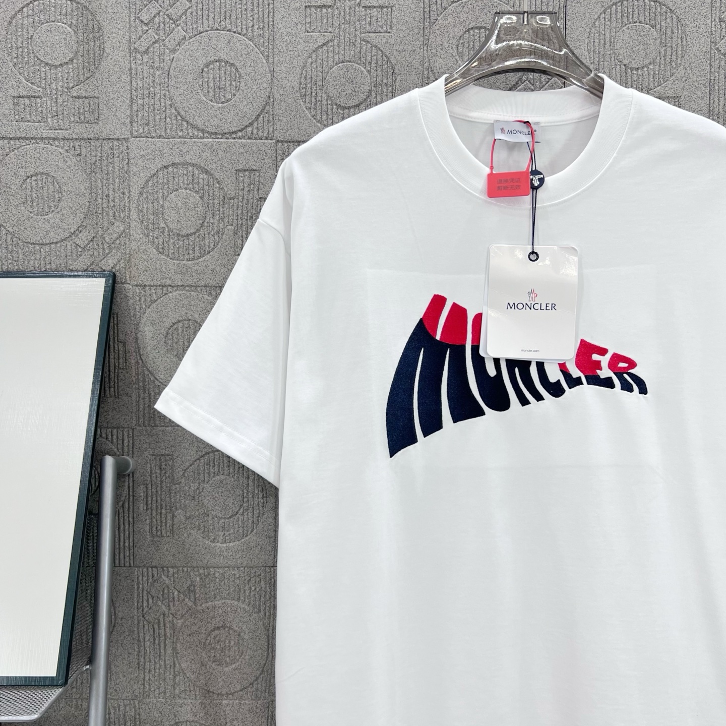 Moncler T Shirt  Embroider Logo Size XS-L