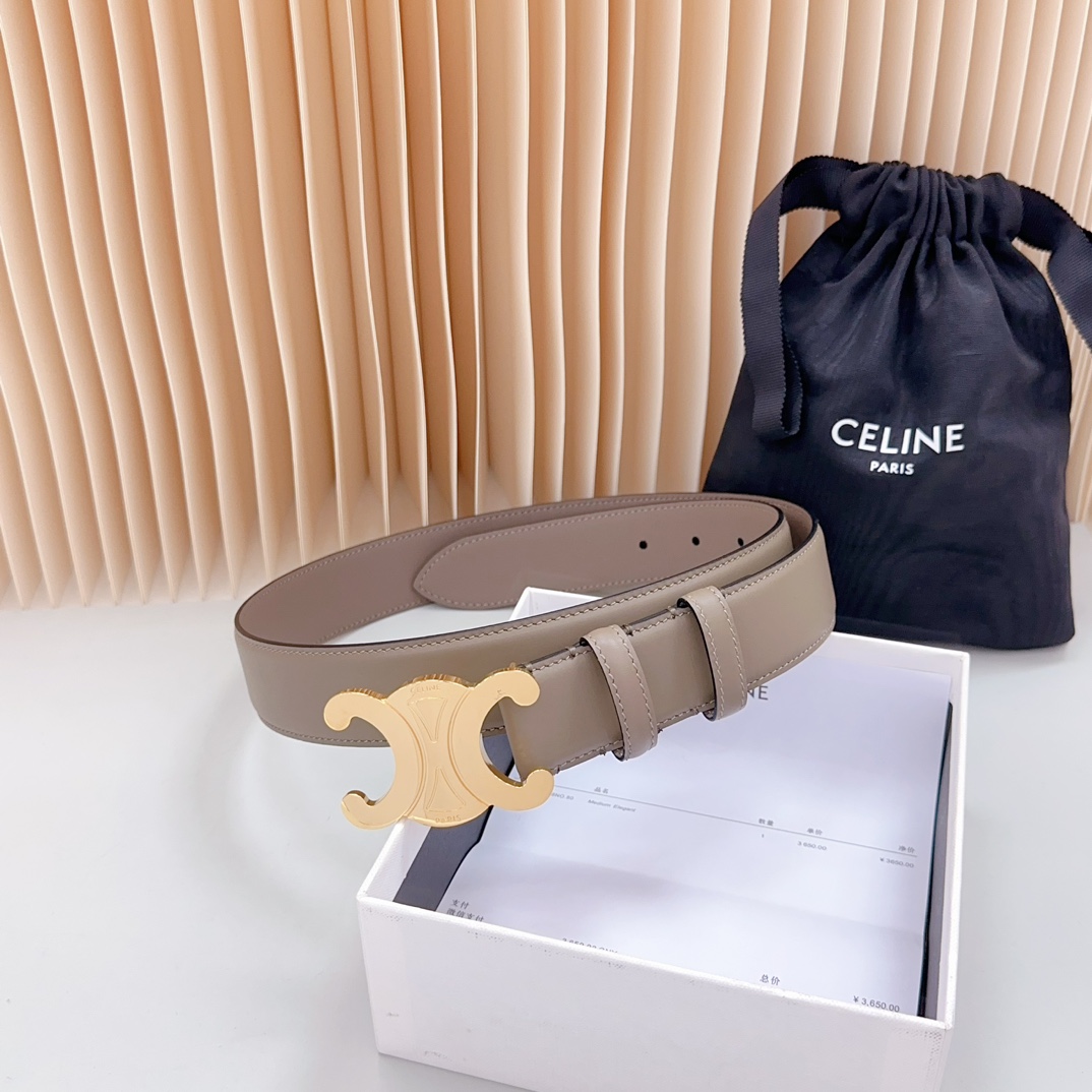 Celine Women Belt Width 3.4cm