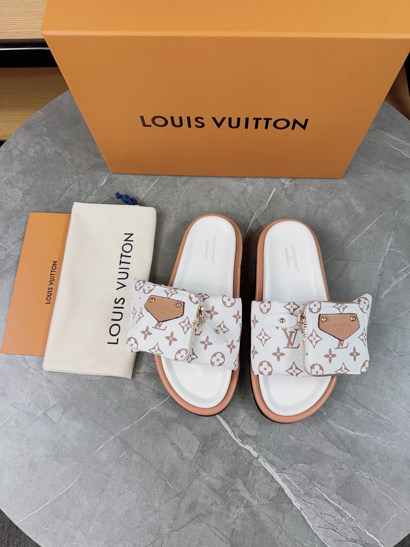 Louis Vuitton Pool Pillow Flat Comfort Slippers Size 36-46