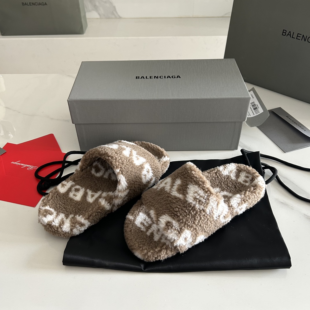 Balenciaga 23FW New Winter Slippers Size 35-41
