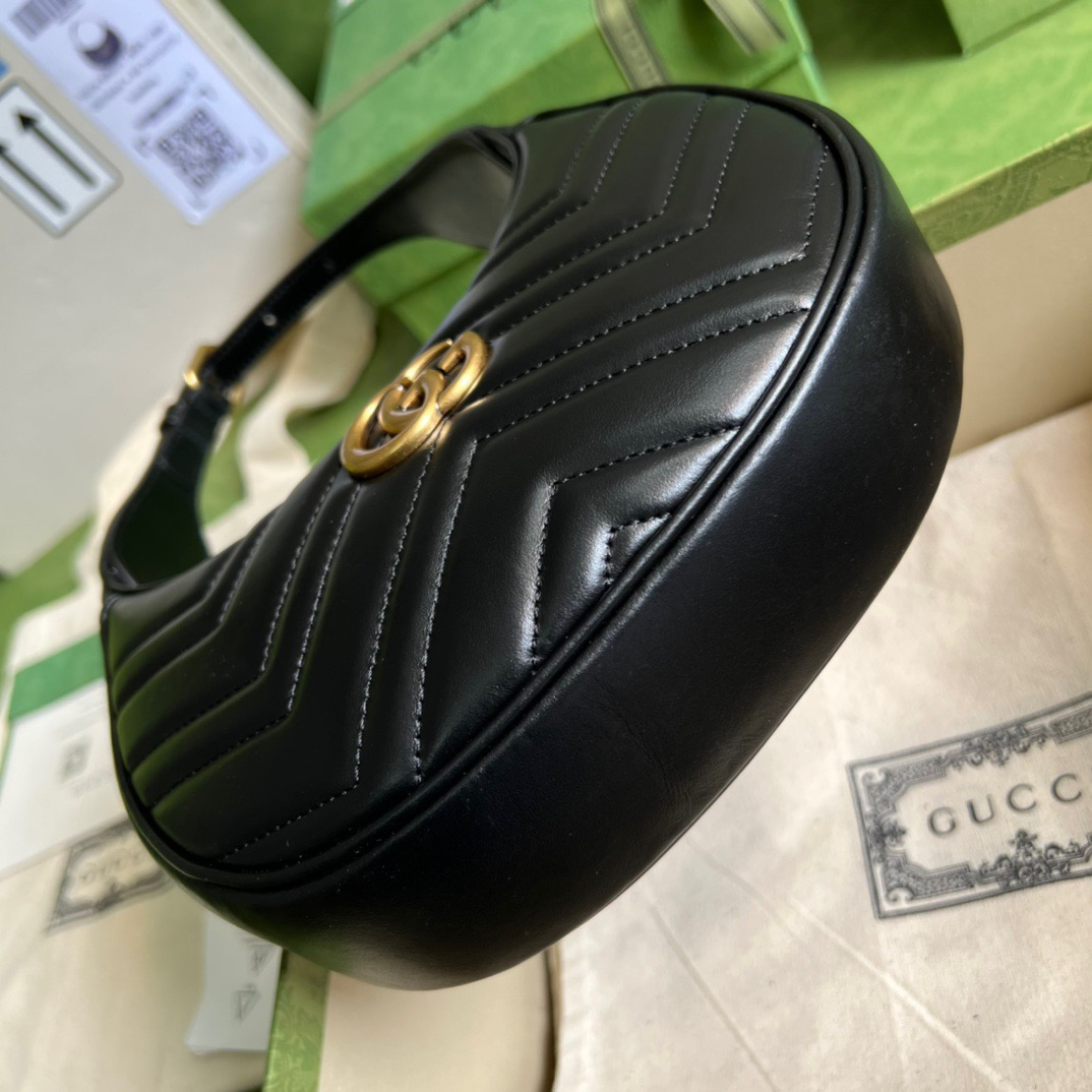 Gucci GG Marmont Half-moon-shaped Bags for Women Size 21*11*5cm