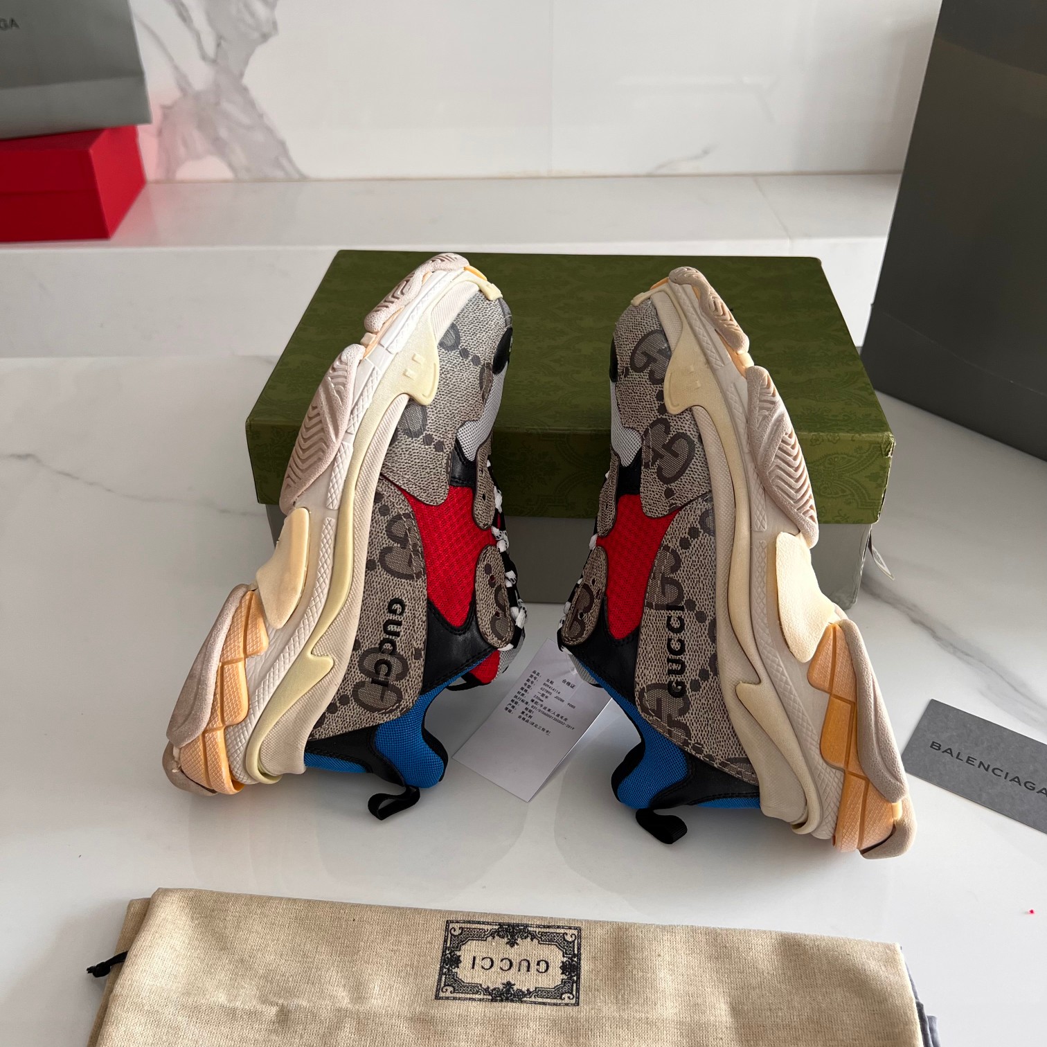 Balenciaga & Gucci Triple S Sneaker Unisex Size 35-45