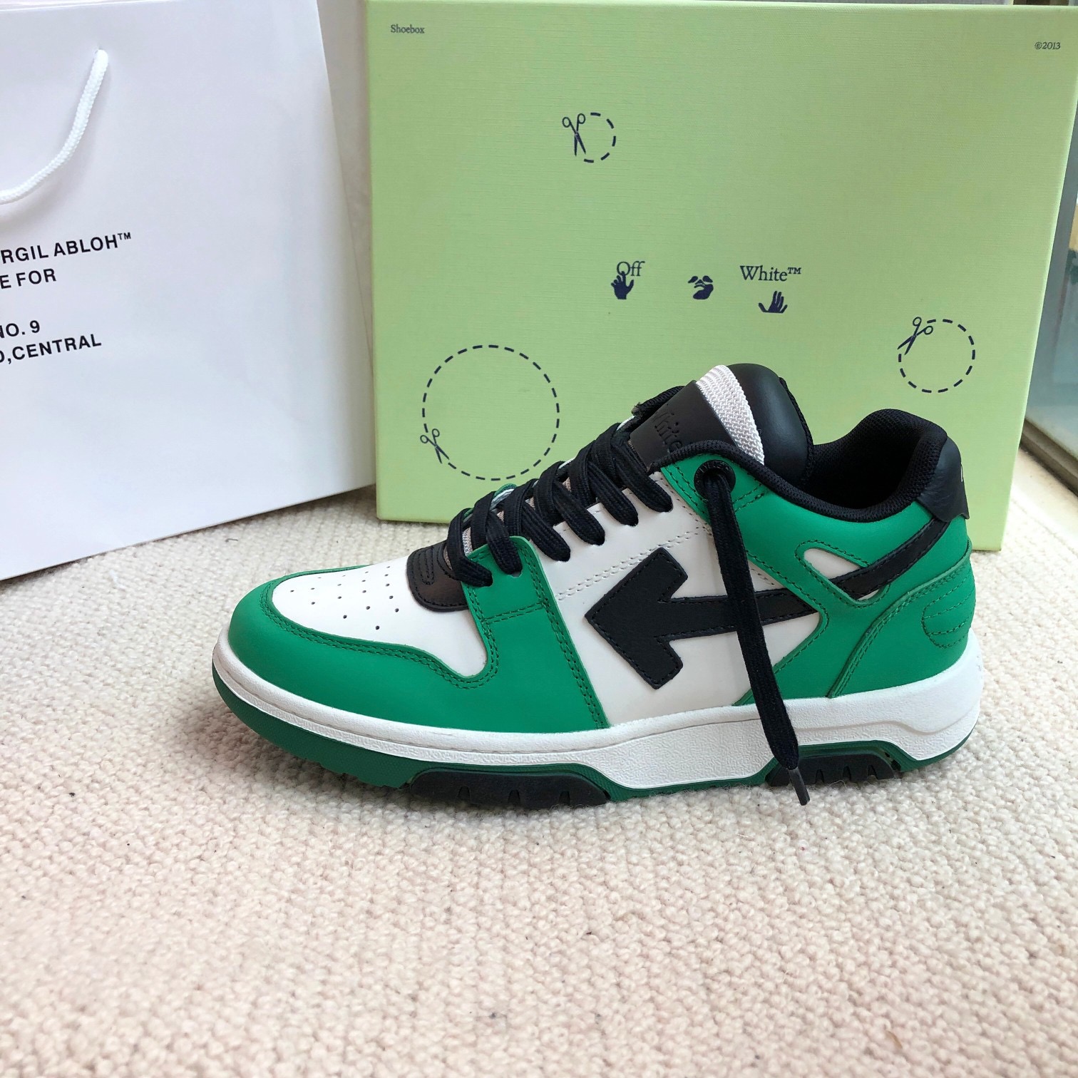 OFF White Out of Office Calf Leather Sneaker Size 36-45