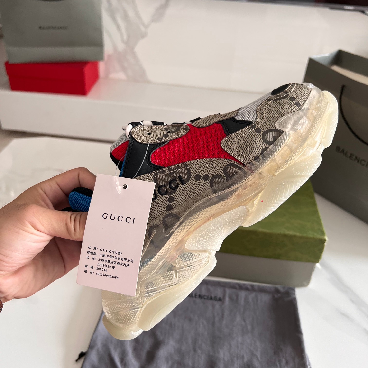 Balenciaga & Gucci Triple S Sneaker Unisex Size 35-45