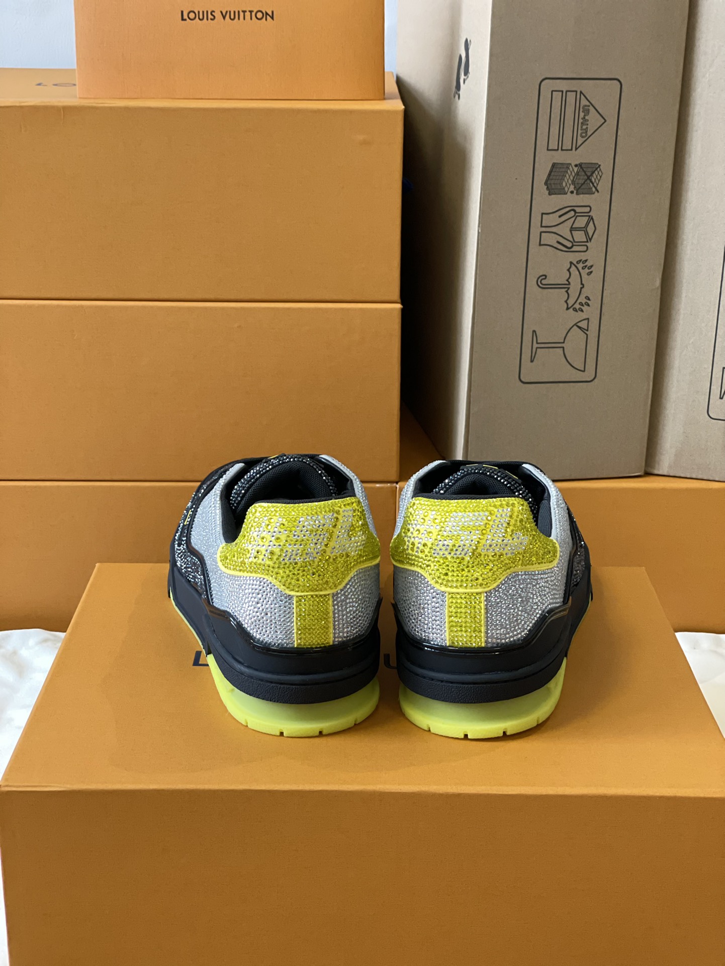 Louis Vuitton LV Trainer Diamond Sneaker Size 36-46