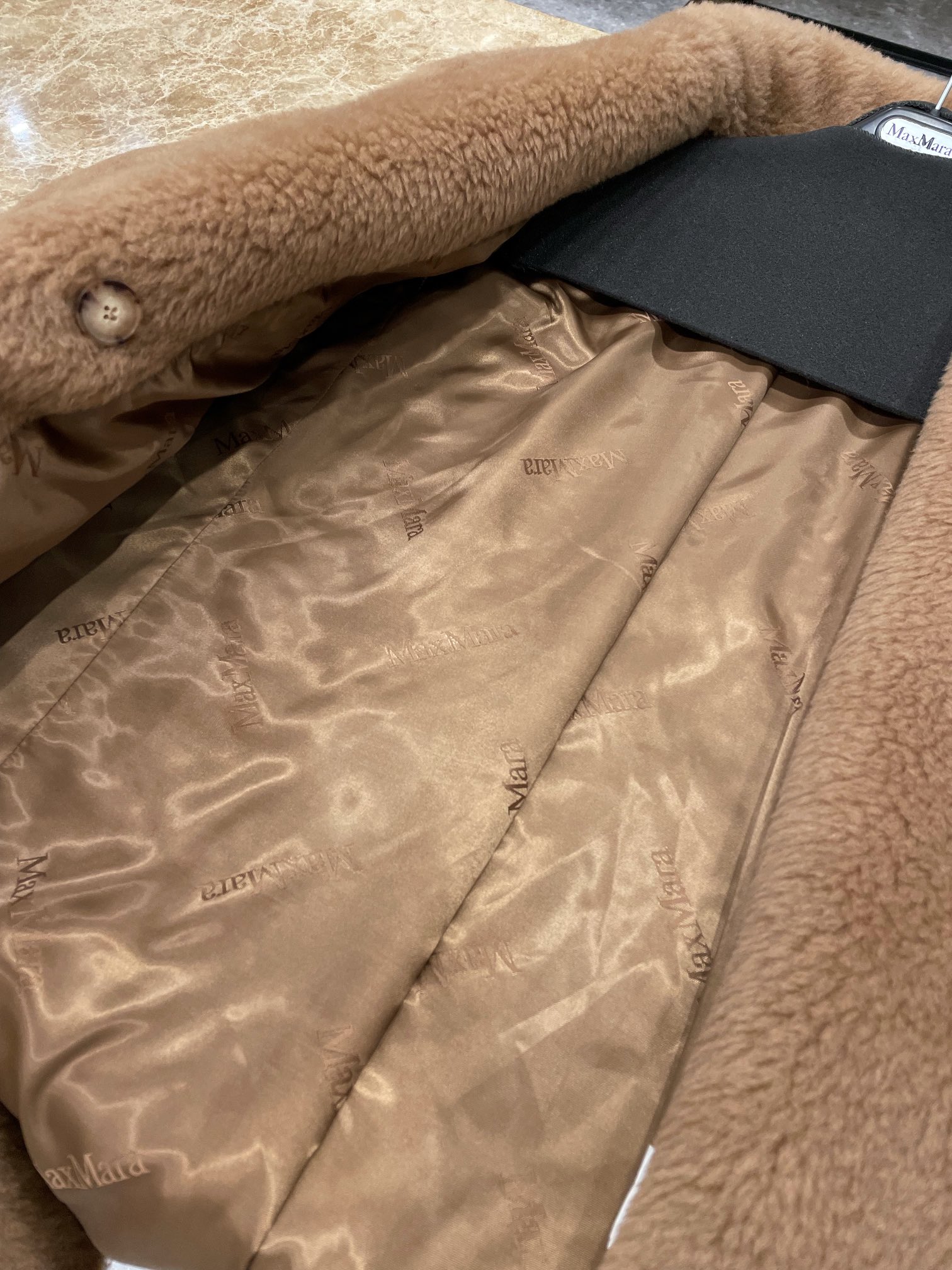 Max Mara Teddy fur long coat Size XS-M