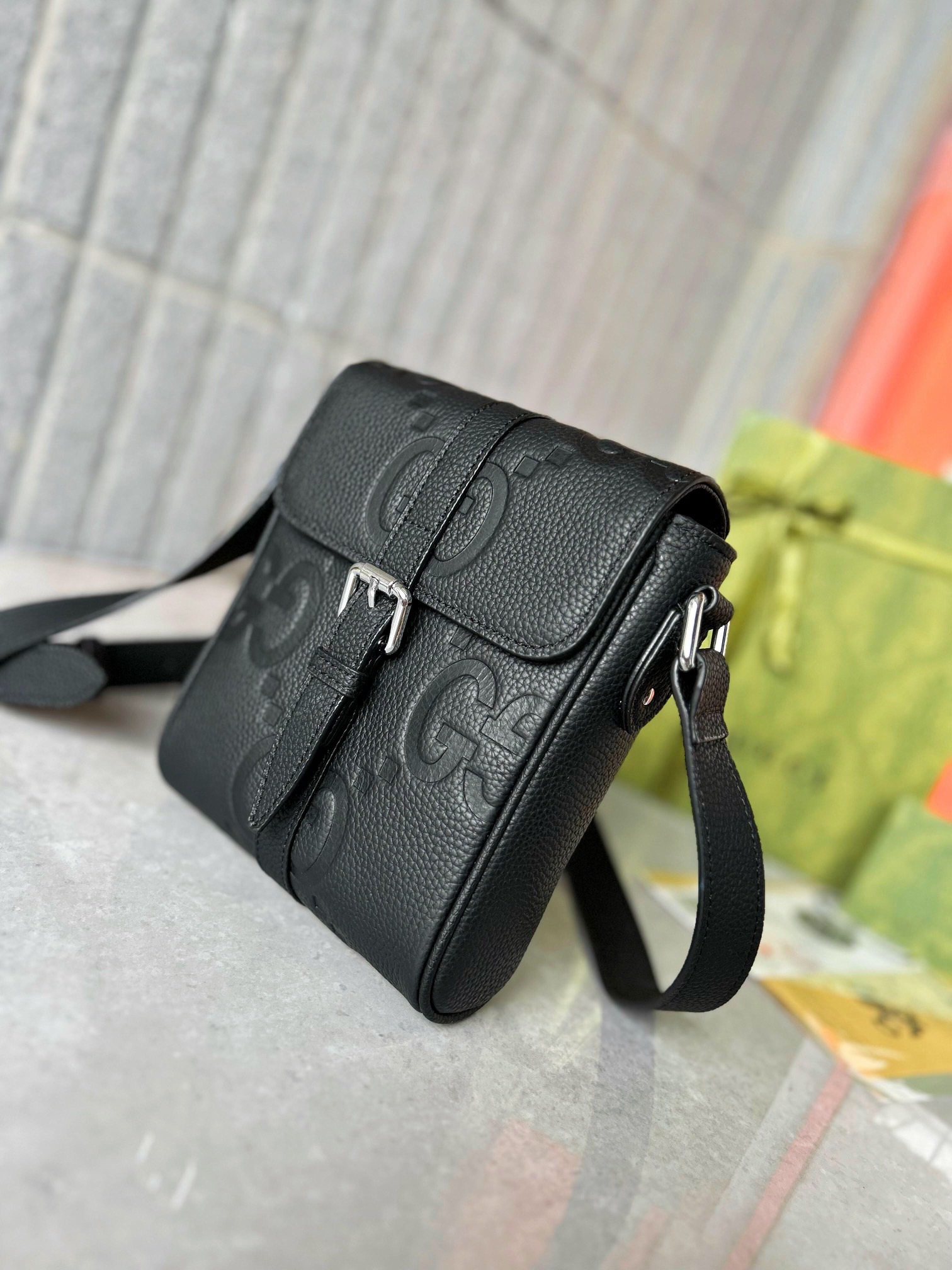 Gucci Kleine Mit Jumbo GG Shoulder Bags Size 14.5*18.5*4.5cm