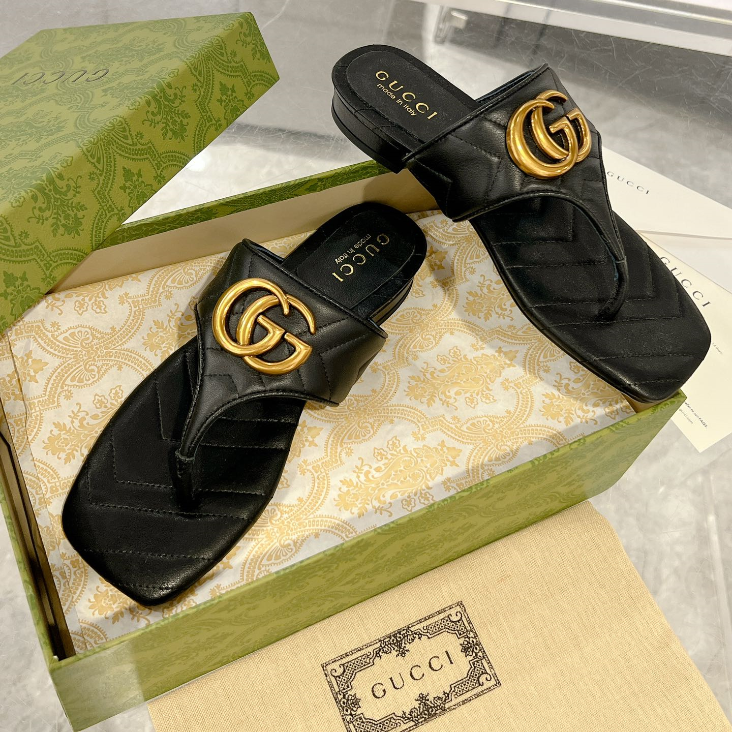 Gucci GG Marmont Slippers Size 36-41
