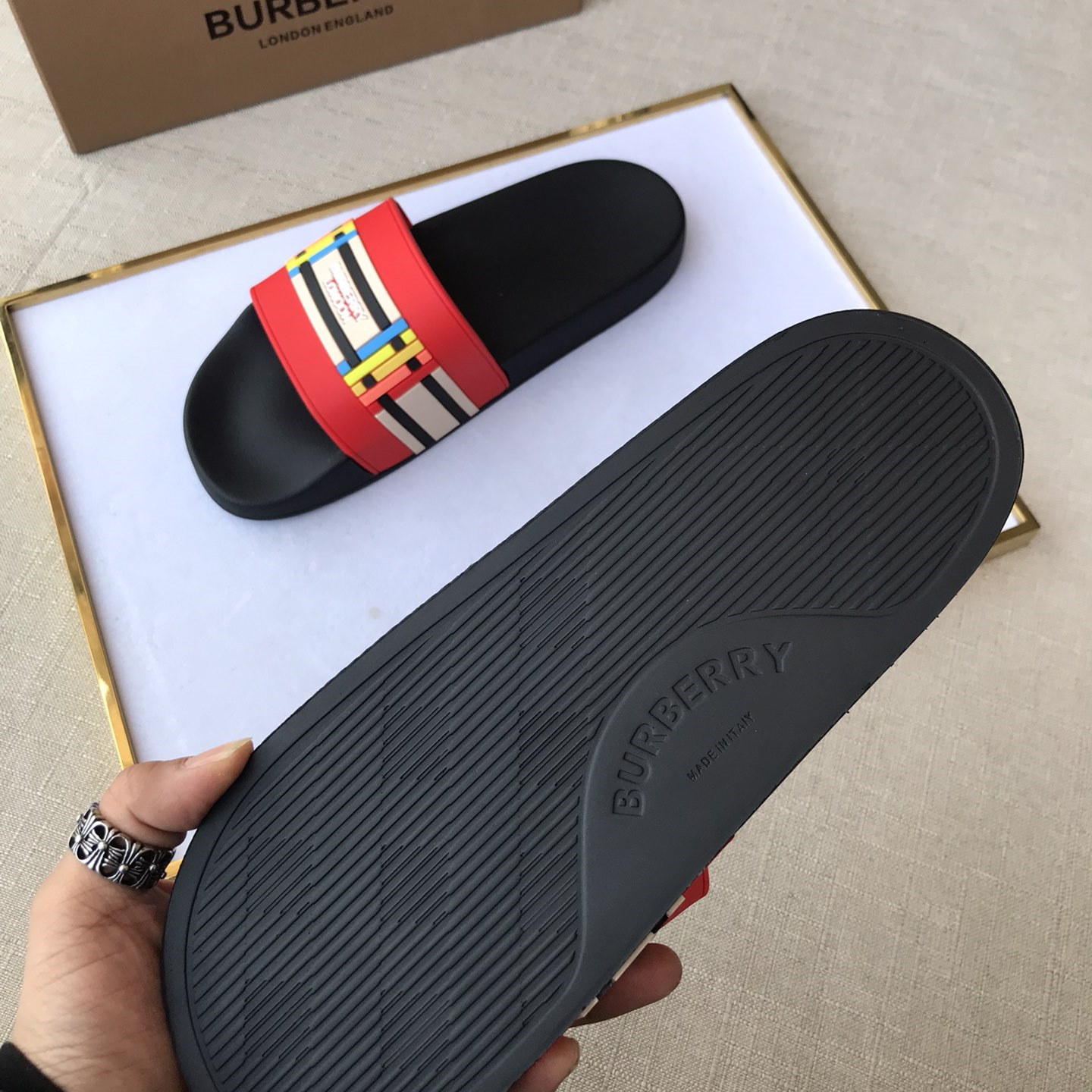 Burberry Mens Women Sandals Gr. 36-46