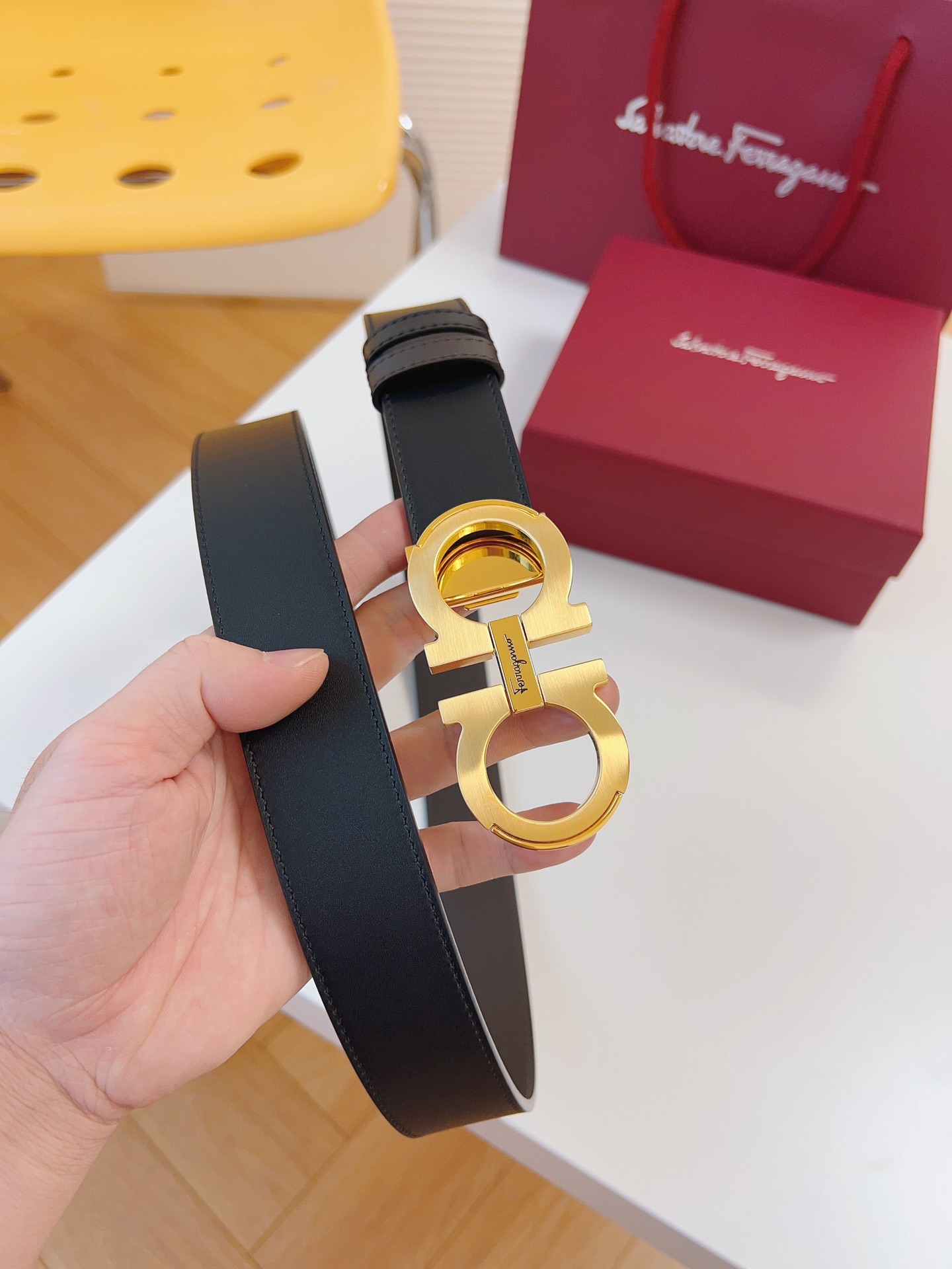 Ferragamo Men Belt Width 3.5cm