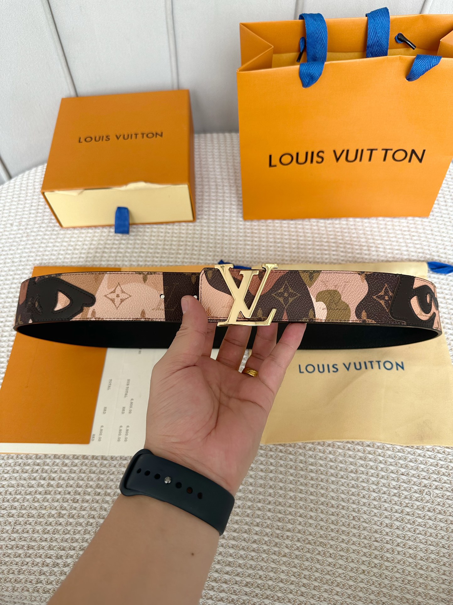 Louis Vuitton Men Belt Width 4cm