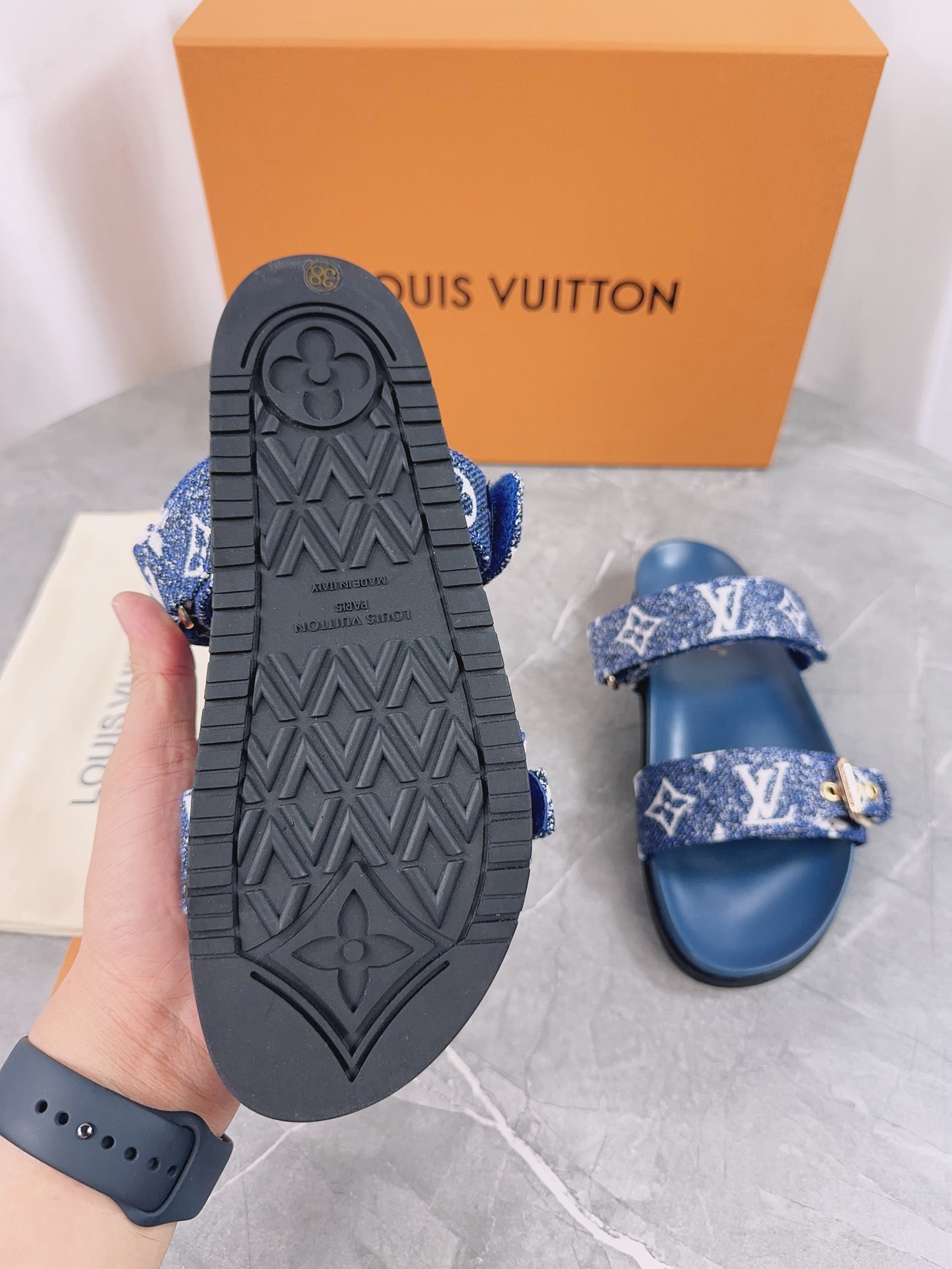 Louis Vuitton Pool Pillow Flat Comfort Slippers Size 36-46