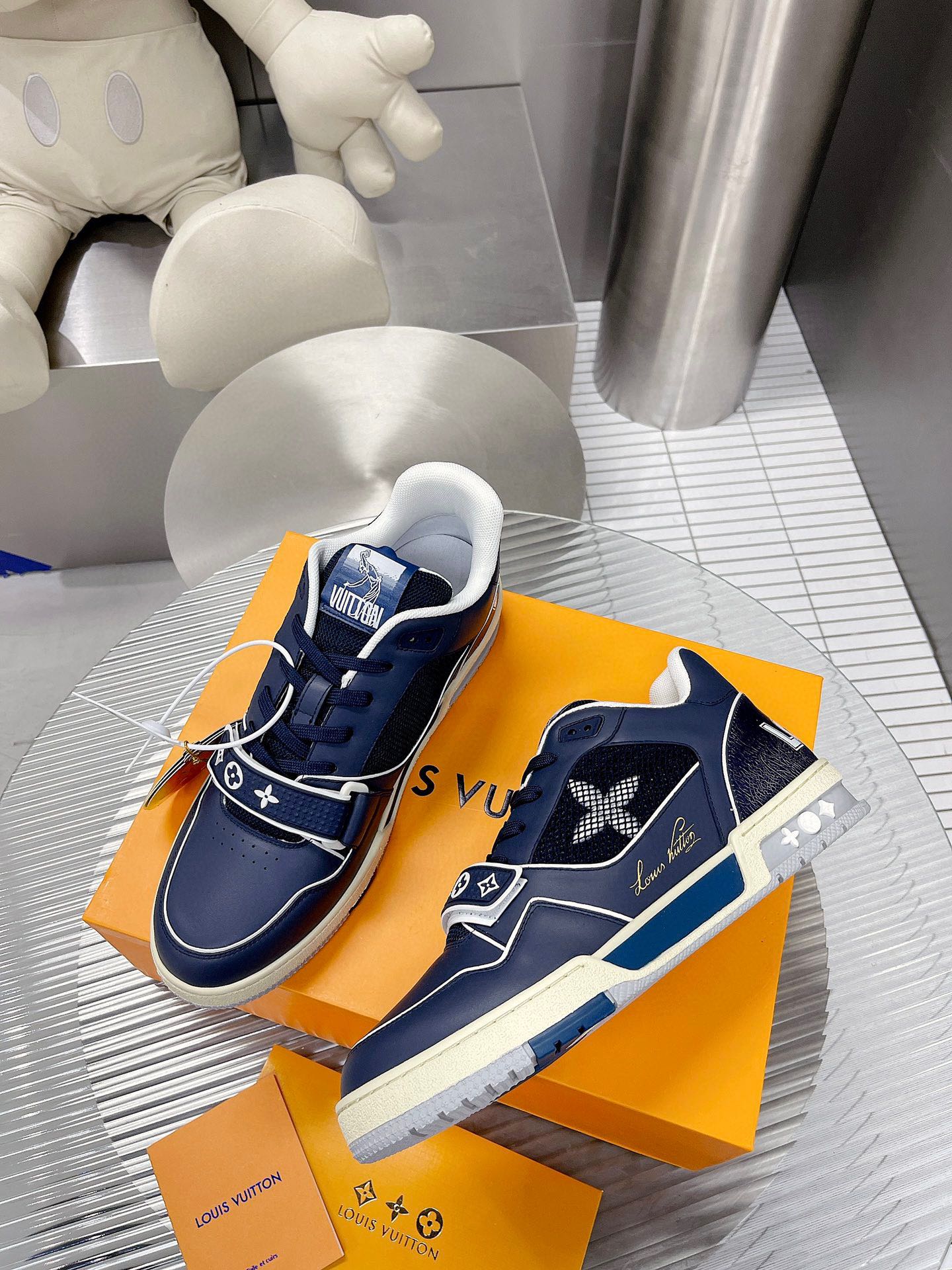 Louis Vuitton LV Trainer Velcro Strap Sneaker Size 36-46