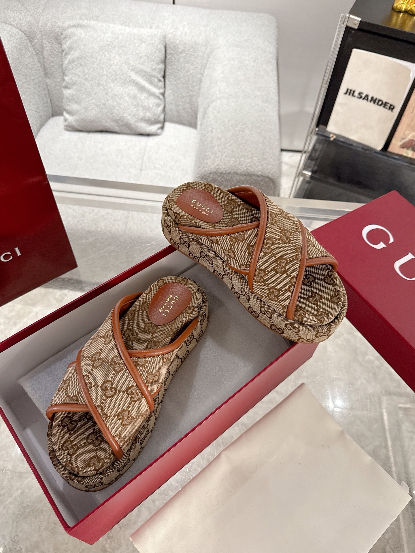 Gucci Platform Sandal Slippers Size 36-44