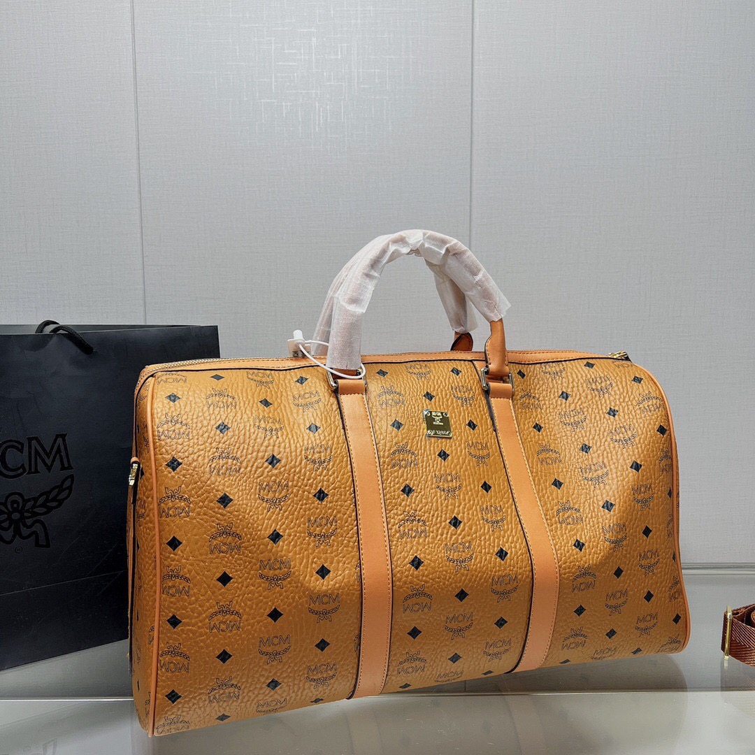 MCM Ottomar Weekender Bag in Visetos Size 45cm
