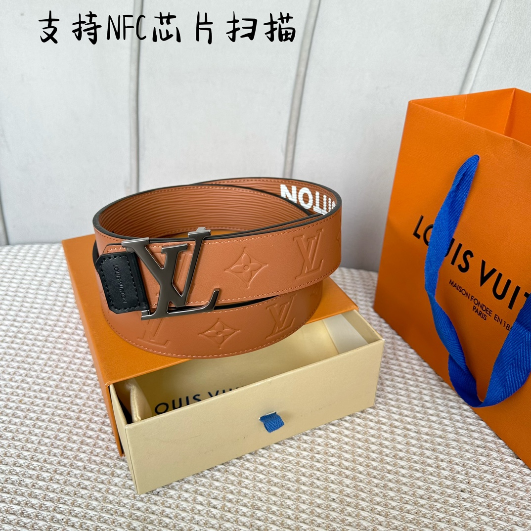 Louis Vuitton Men Belt Width 4cm