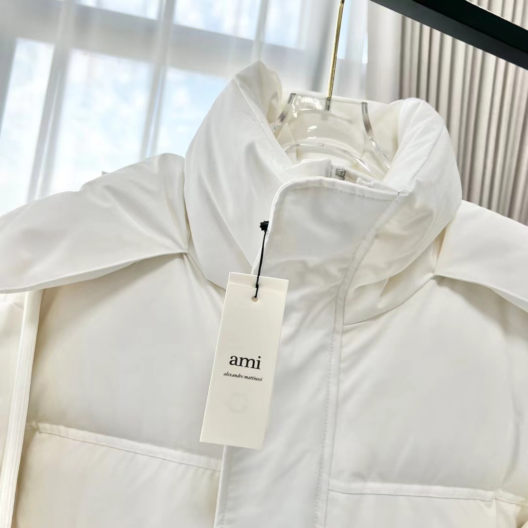 Ami 25ss Unisex Down Jacket Size XS-XXL