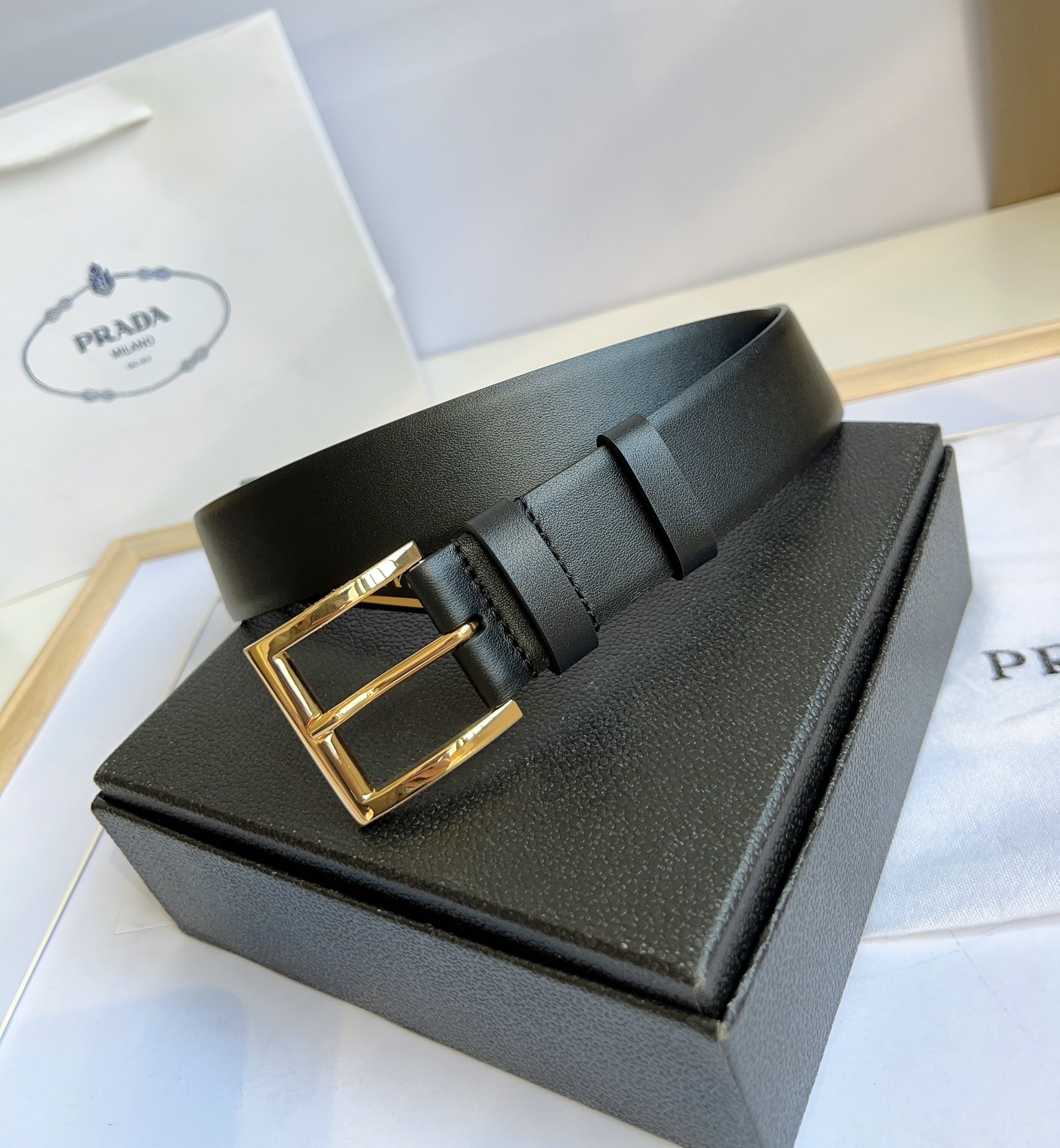Prada Men Belt Width 3.5cm