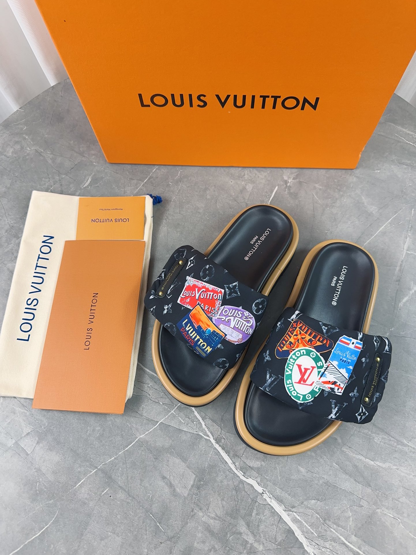 Louis Vuitton 2024ss Pool Pillow Comfort Slippers Size 36-45