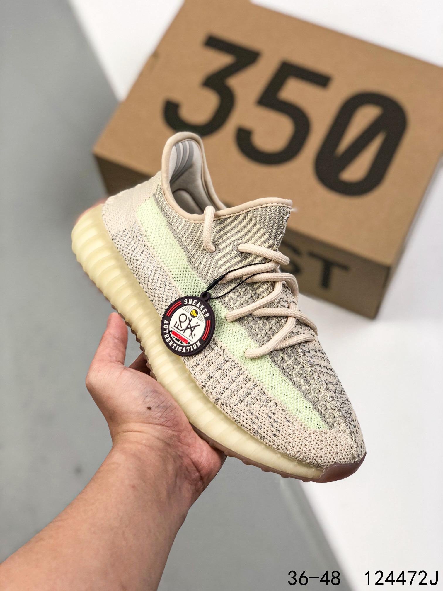 Yeezy 350 Boost 350 V2 Mens/Women Sneakers Shoes Light Brown 36 - 45