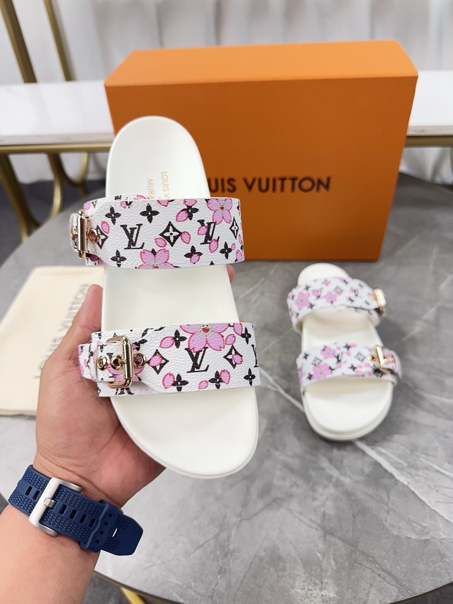 Louis Vuitton Pool Pillow Flat Comfort Slippers Size 36-46