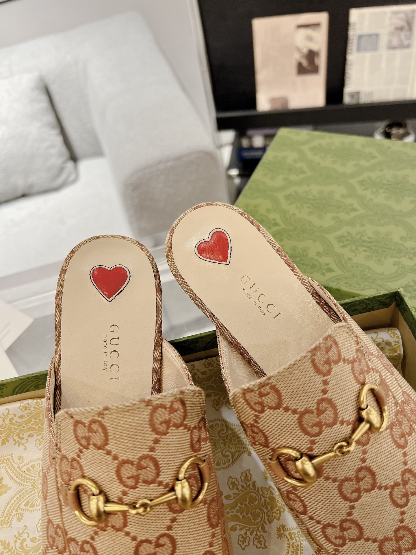 Gucci Princetown GG Slippers Size 35-41