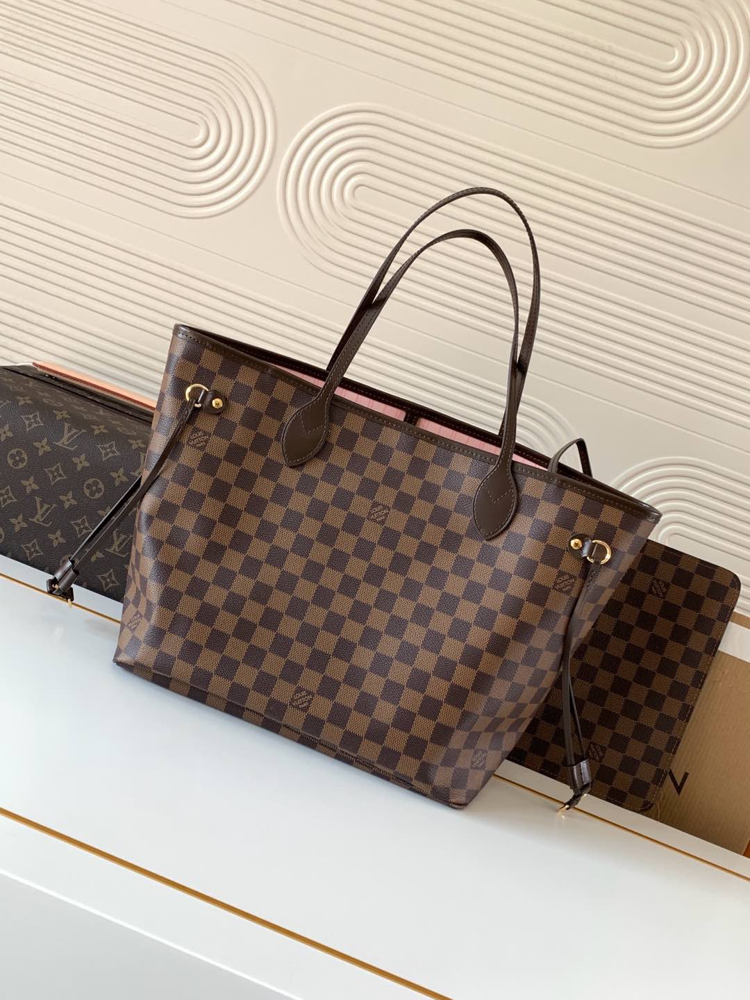 Louis Vuitton N40598 Neverfull MM Tote Bag  Size 31*28*14cm