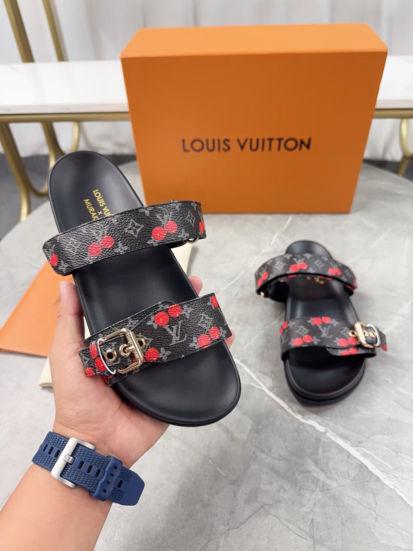 Louis Vuitton Pool Pillow Flat Comfort Slippers Size 36-46
