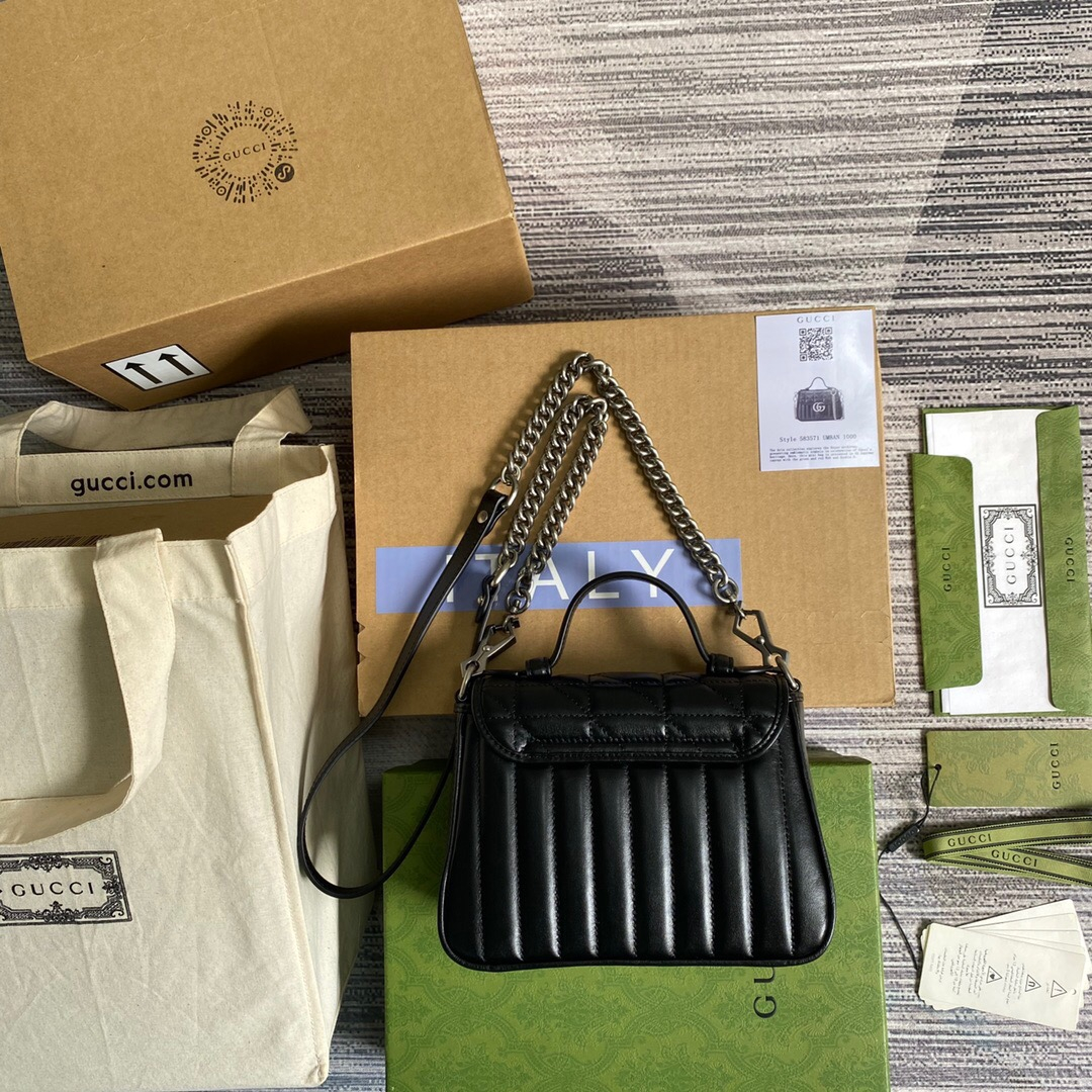 Gucci GG Marmont Top Handle Bags for Women Size 21*15.5*8cm