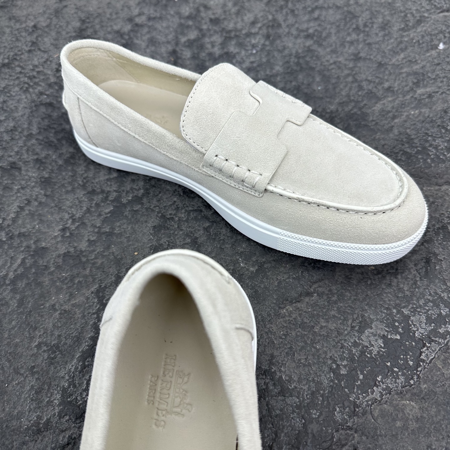 Hermes Job Unisex Loafers Size 35-46