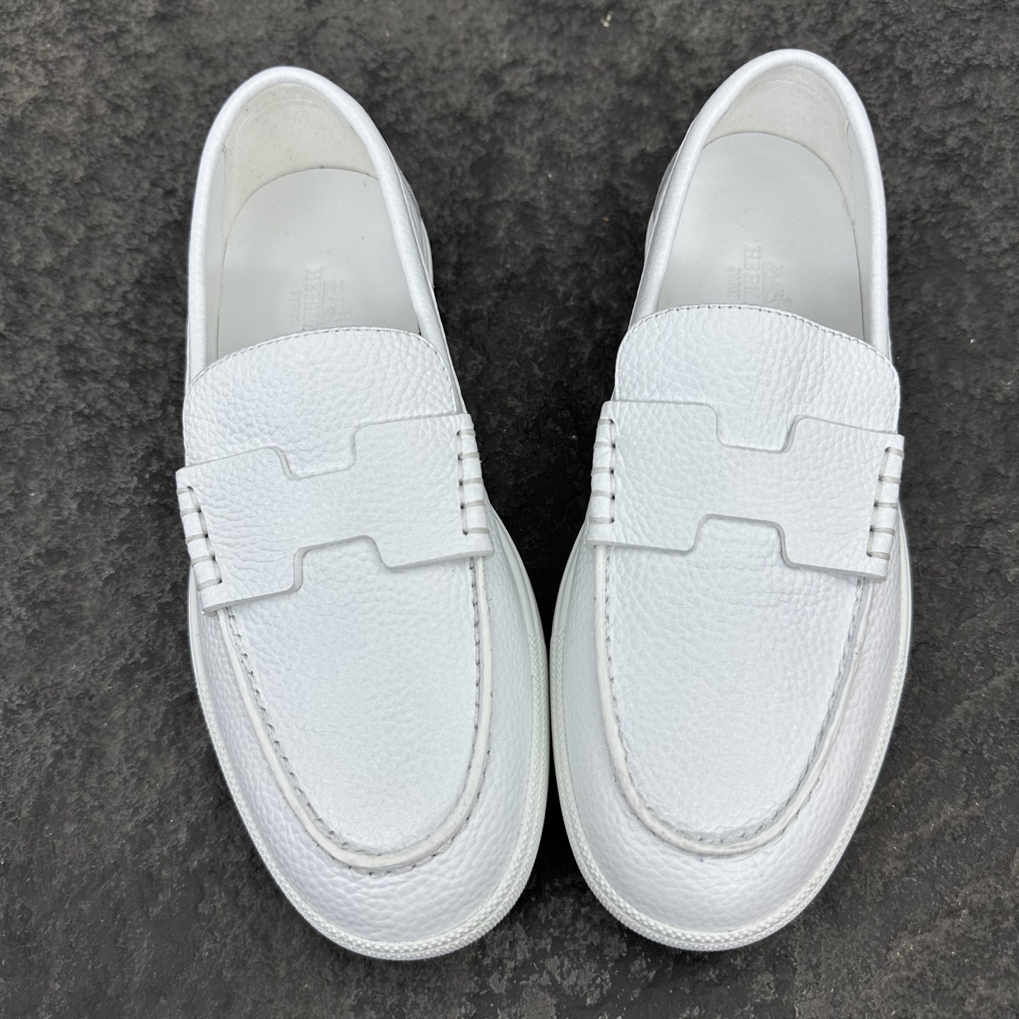Hermes Job Unisex Loafers Size 35-46