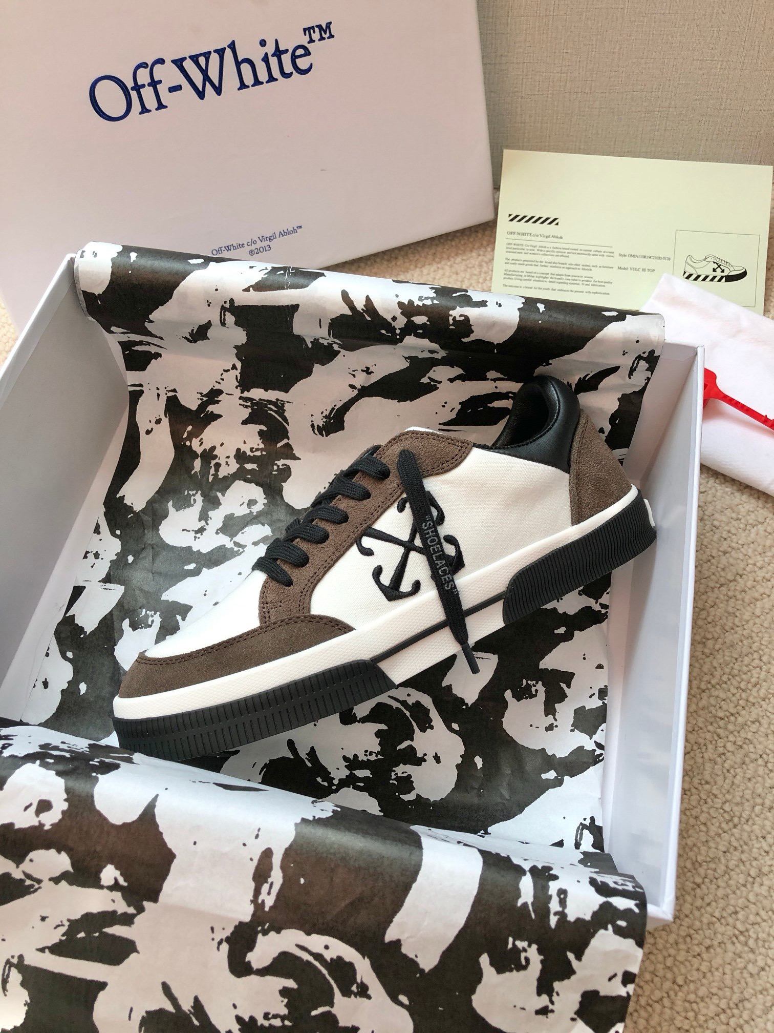 OFF White 2024ss New Low Vulcanized Sneaker Size 36-45