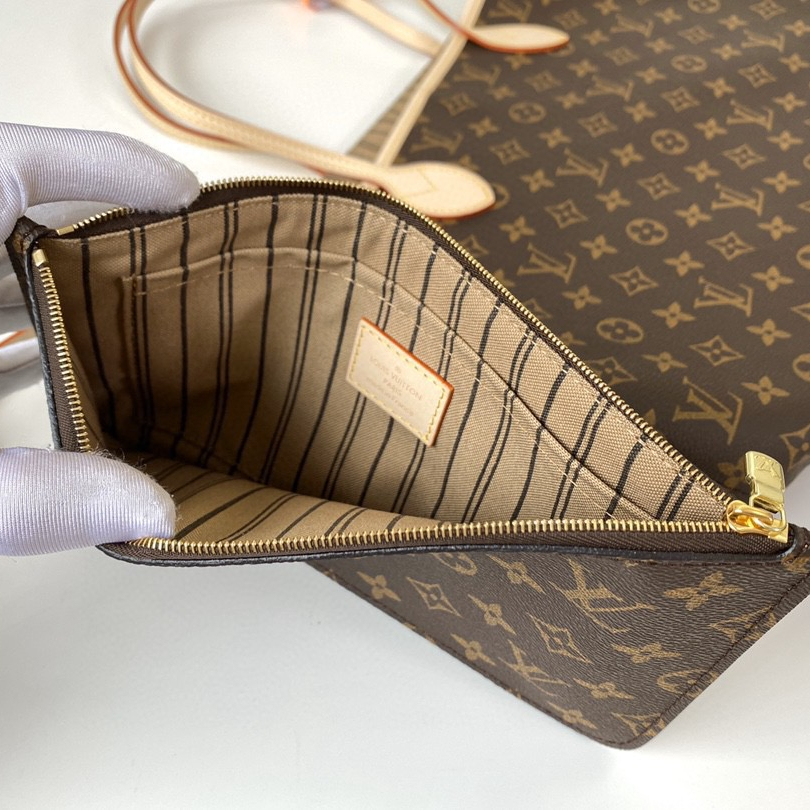 Louis Vuitton M40990 Neverfull Women Bags Brown Size 32*29*17cm