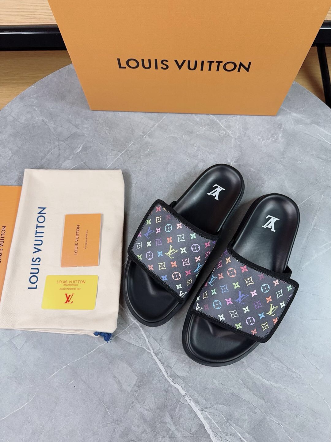 Louis Vuitton Pool Pillow Flat Comfort Slippers Size 36-46