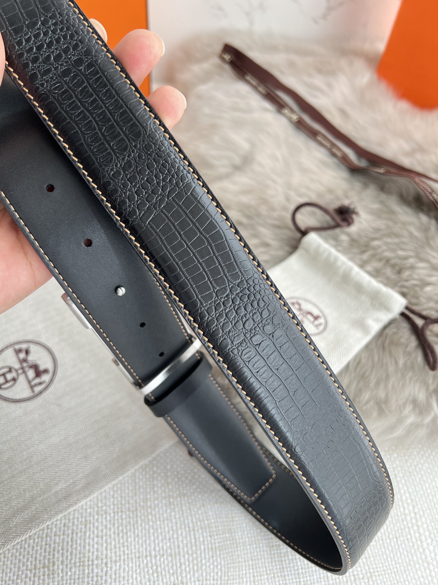 Hermes Men Belt Width 3.8cm