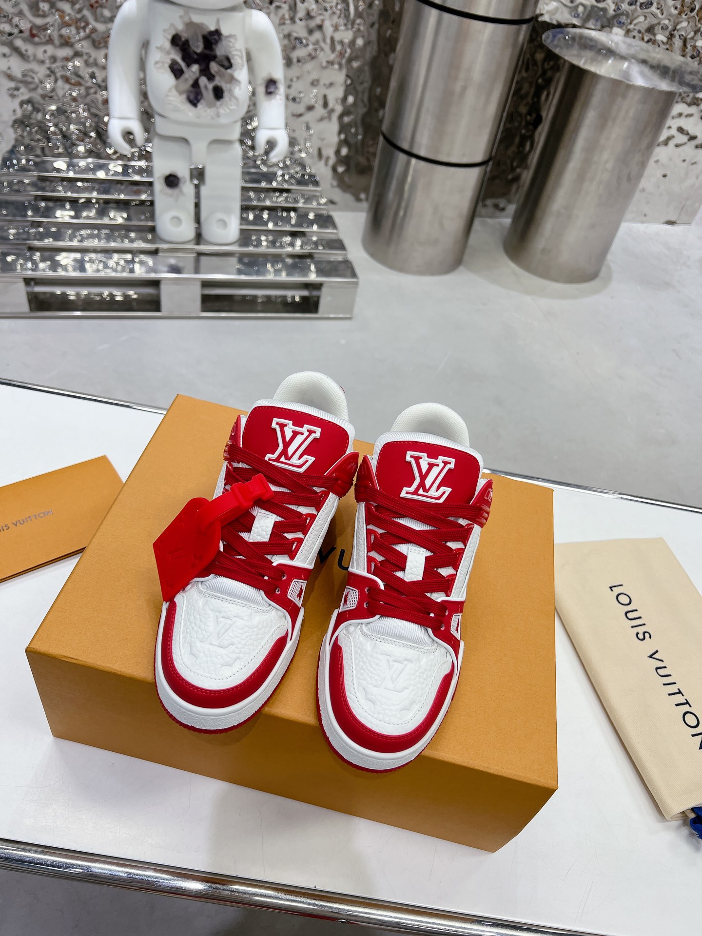 Louis Vuitton Trainer Monogram denim Sneaker Size 36-46