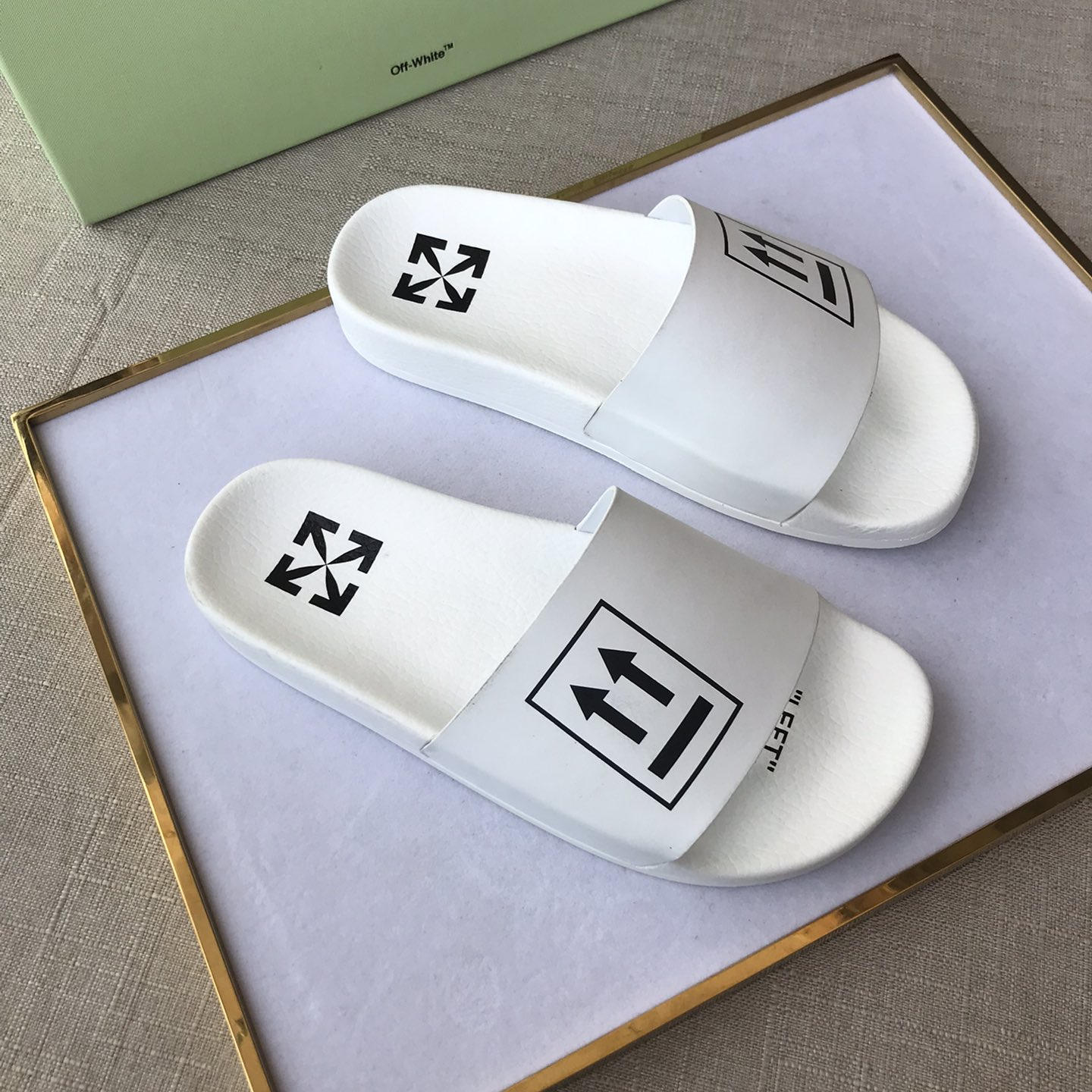 OFF White Mens Women Sandals Gr. 36-46