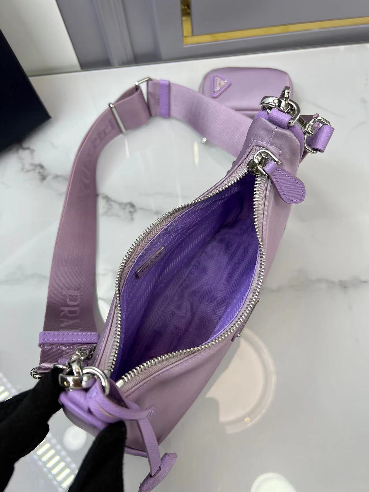 Prada 1BH204 Redition 2005 Women Bags Canvas 22*12*6cm