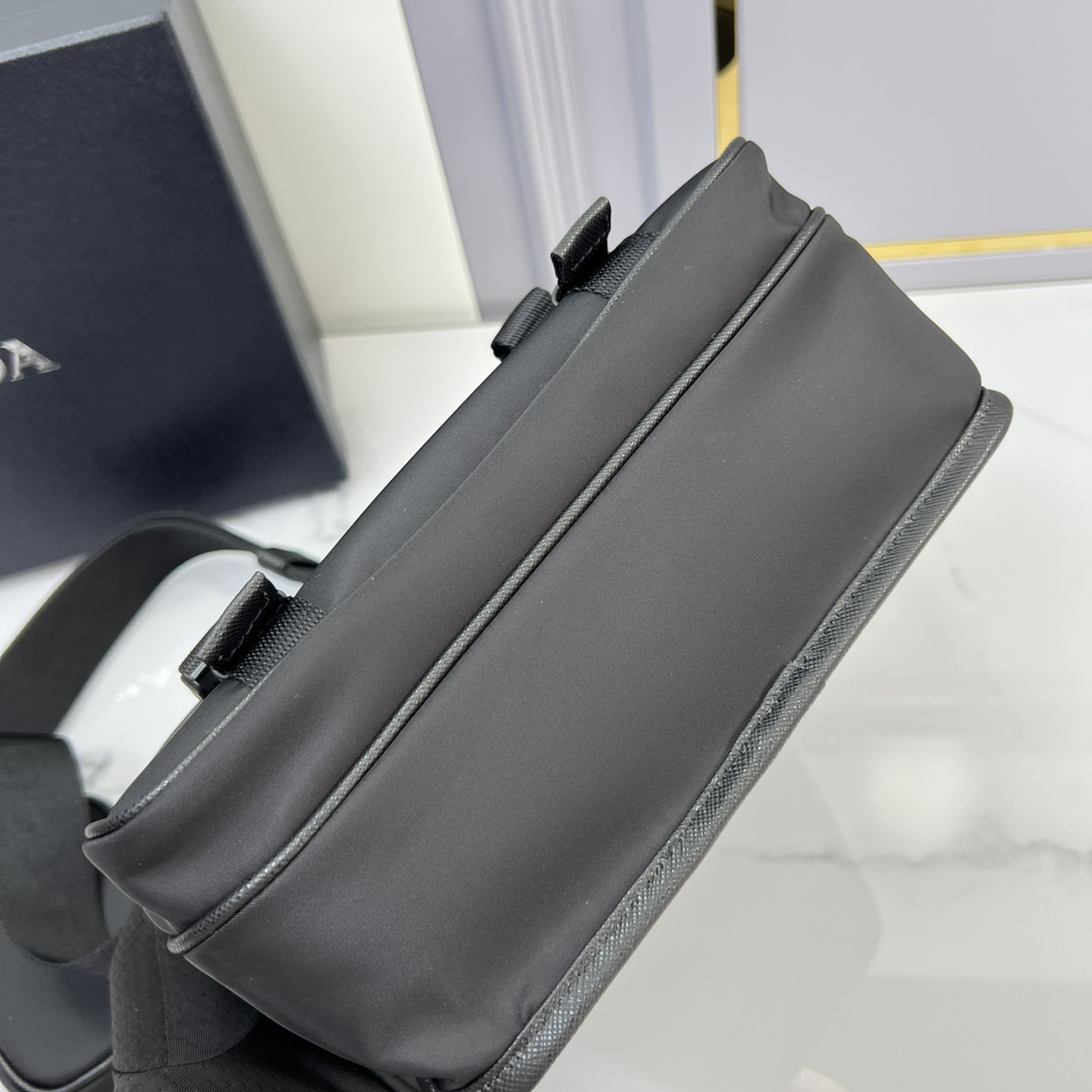 Prada 2VD034 Re-Nylon and Saffiano Leather Shoulder Bags Size 22*16*8.5cm